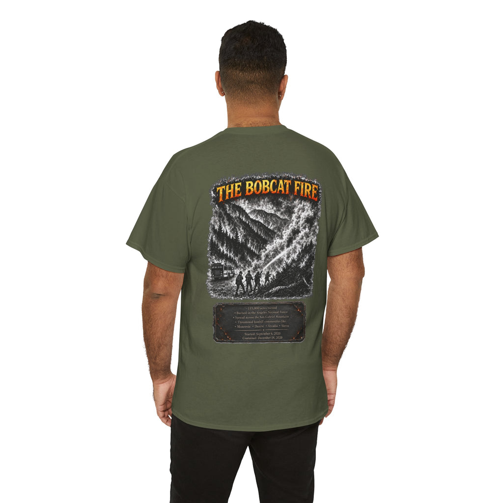 I Survived 2020 — WILDFIRES S2:E2: Director's Cut "The Bobcat Fire" Memorial Unisex Heavy Cotton Tee