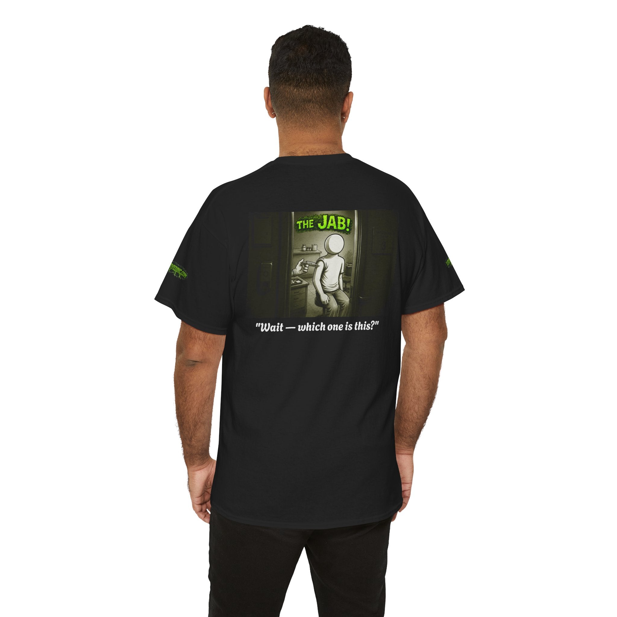 I Survived 2020 — PANDEMIC S1:E3: Director's Cut Special Edition "The Jab!" Unisex Heavy Cotton Tee