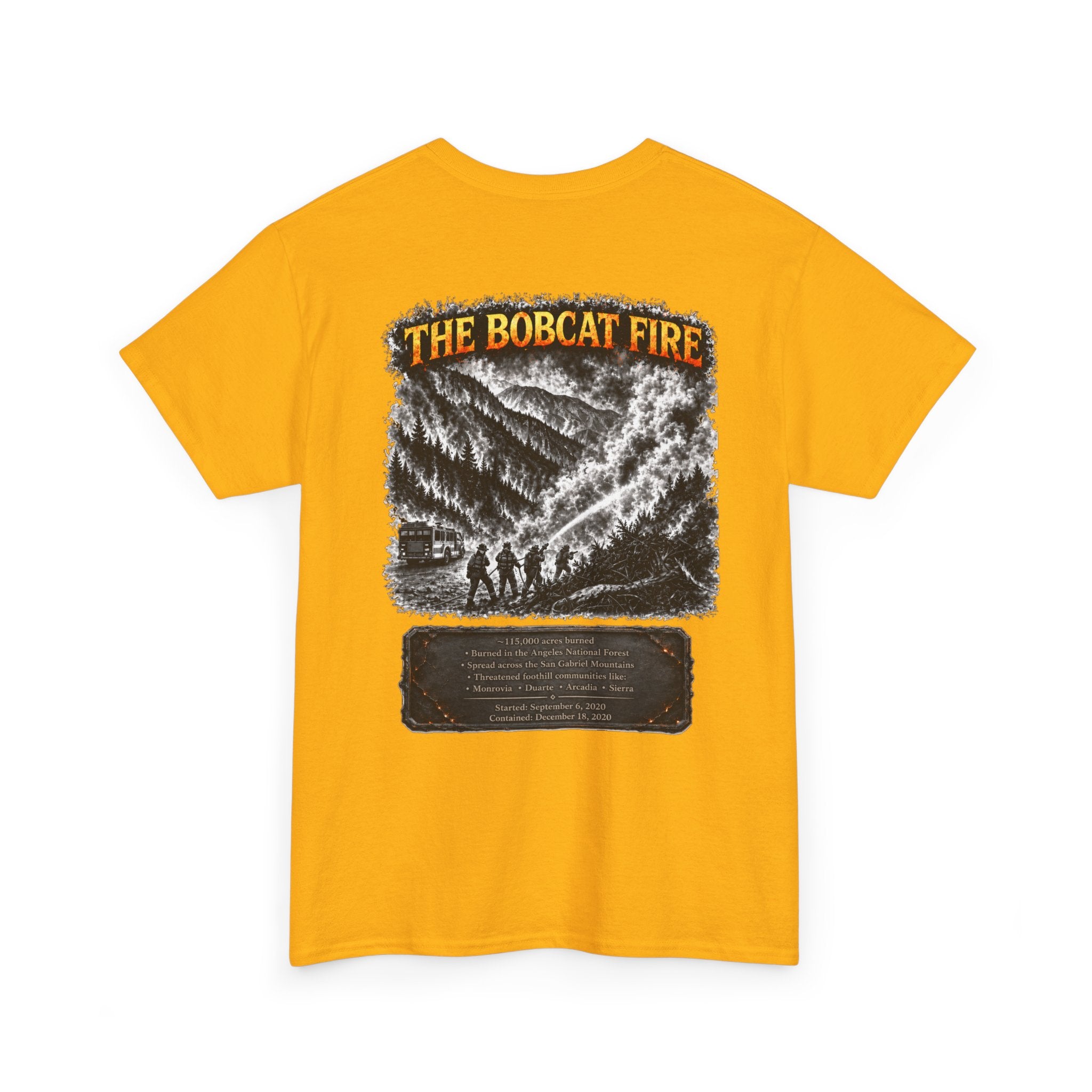 I Survived 2020 — Director's Cut S2:E2 "The Bobcat Fire" | Wildfire Edition Memorial Unisex Heavy Cotton Tee