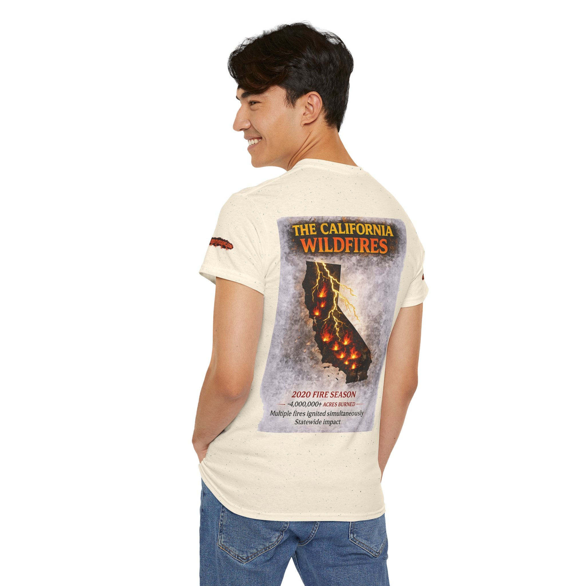 I Survived 2020 —  WILDFIRES S2:E3: Director's Cut Special Edition "The California Wildfires" Memorial Unisex Heavy Cotton Tee