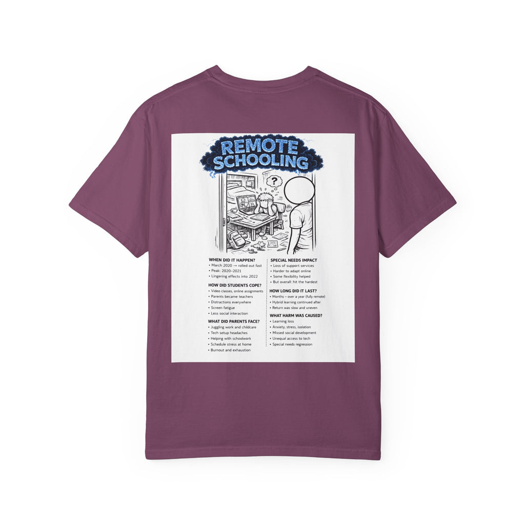 I Survived 2020 — S3:E3 "Remote Schooling" | Lockdown Edition Documentary Unisex Garment-Dyed T-shirt