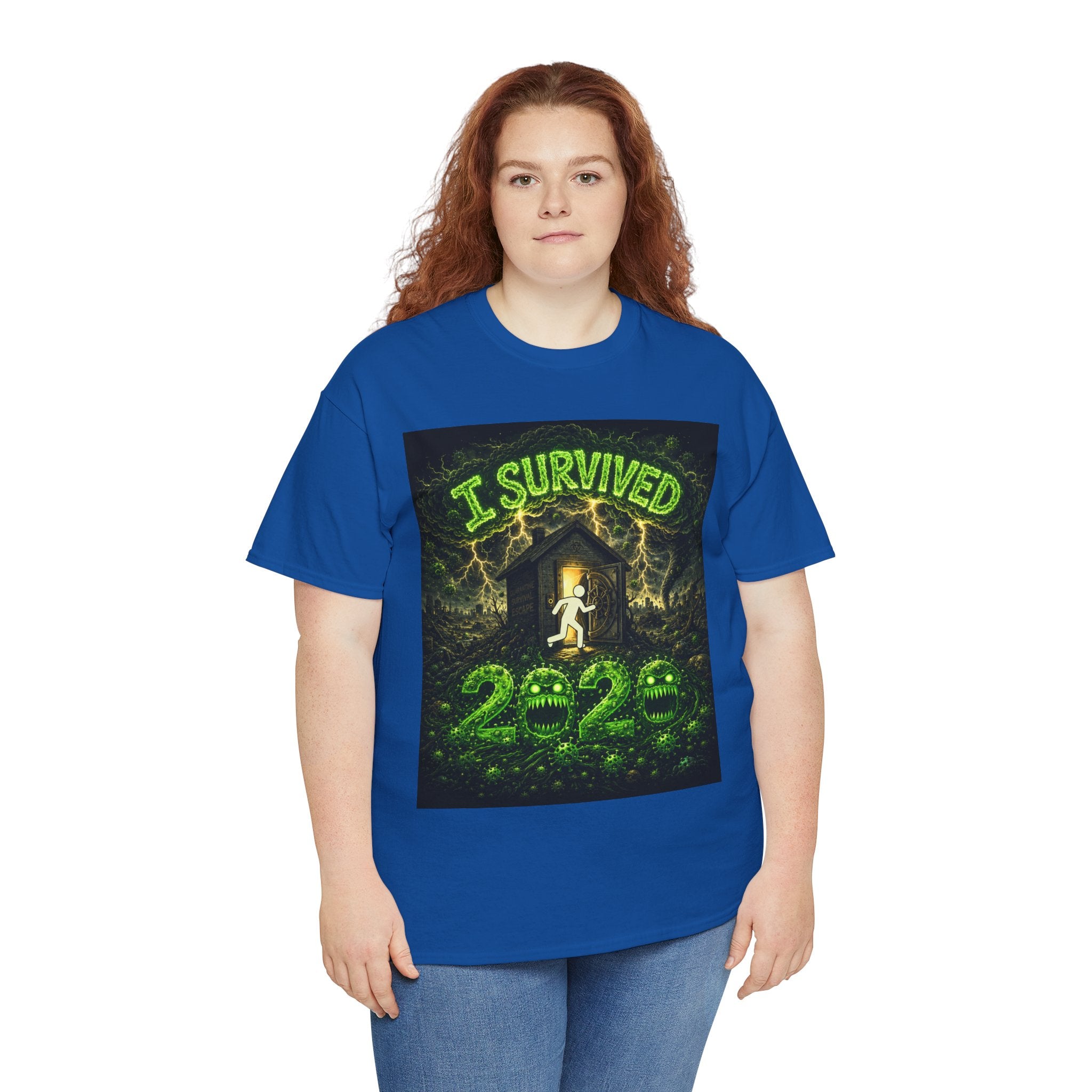 I Survived 2020 — S1:E2 "The Coming of COVID" | Pandemic Edition Unisex Heavy Cotton Tee