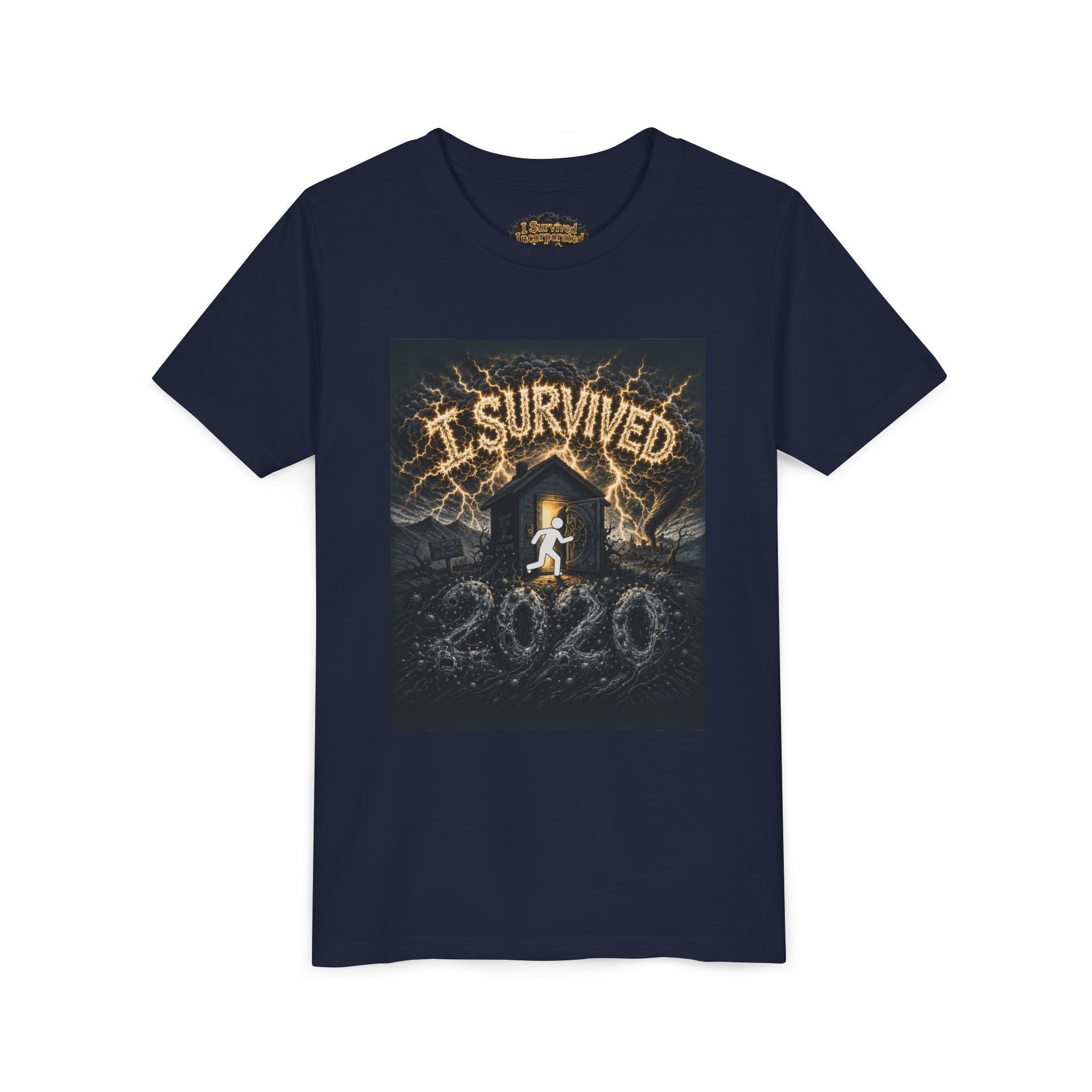 I Survived 2020 — Original Design Teaser Tee | Season 1 Premiere Drop Youth Short Sleeve Tee