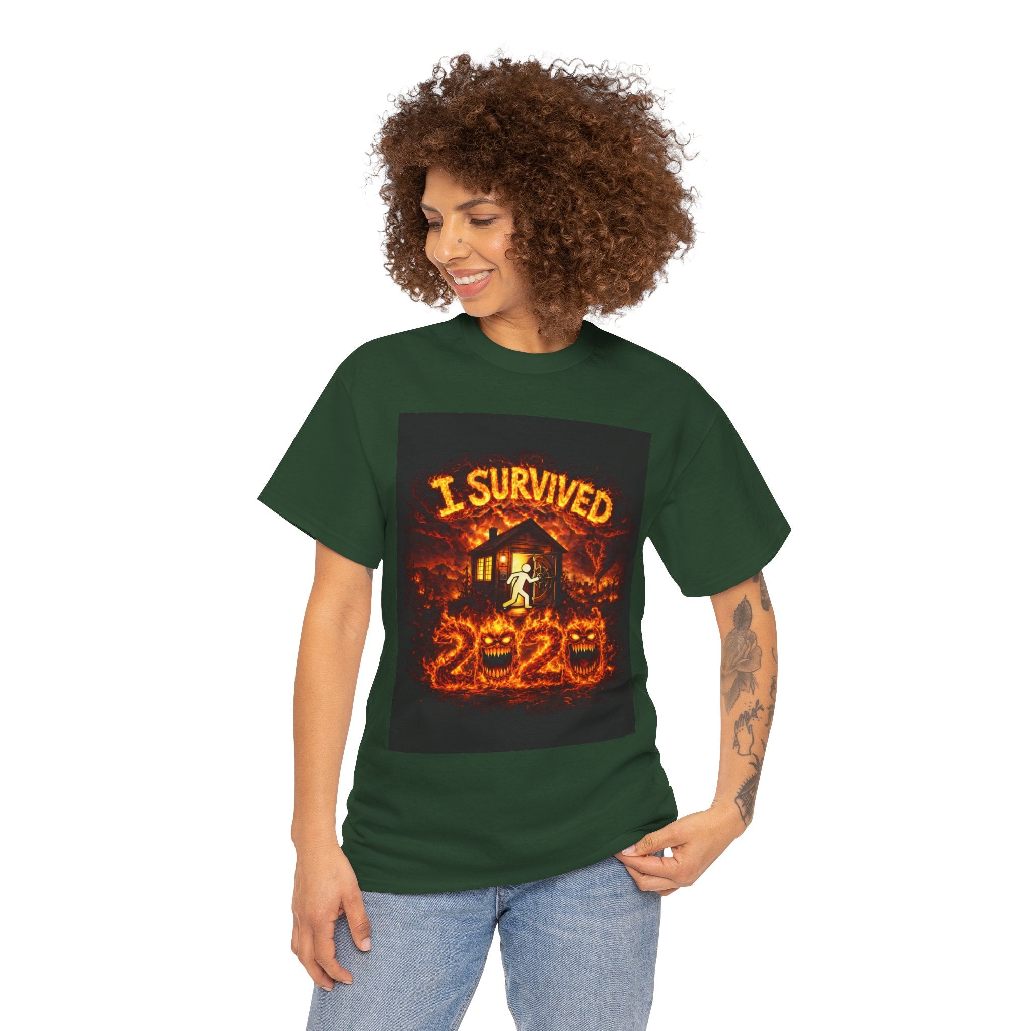 I Survived 2020 — S2:E1 "Berry Creek" | Wildfire Edition Memorial Unisex Heavy Cotton Tee