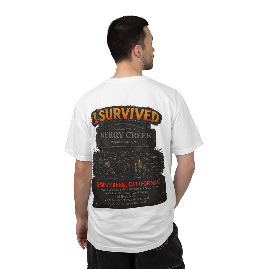 I Survived 2020 — Director's Cut S2:E1 "Berry Creek" | Wildfire Edition Memorial Unisex Garment-Dyed T-shirt