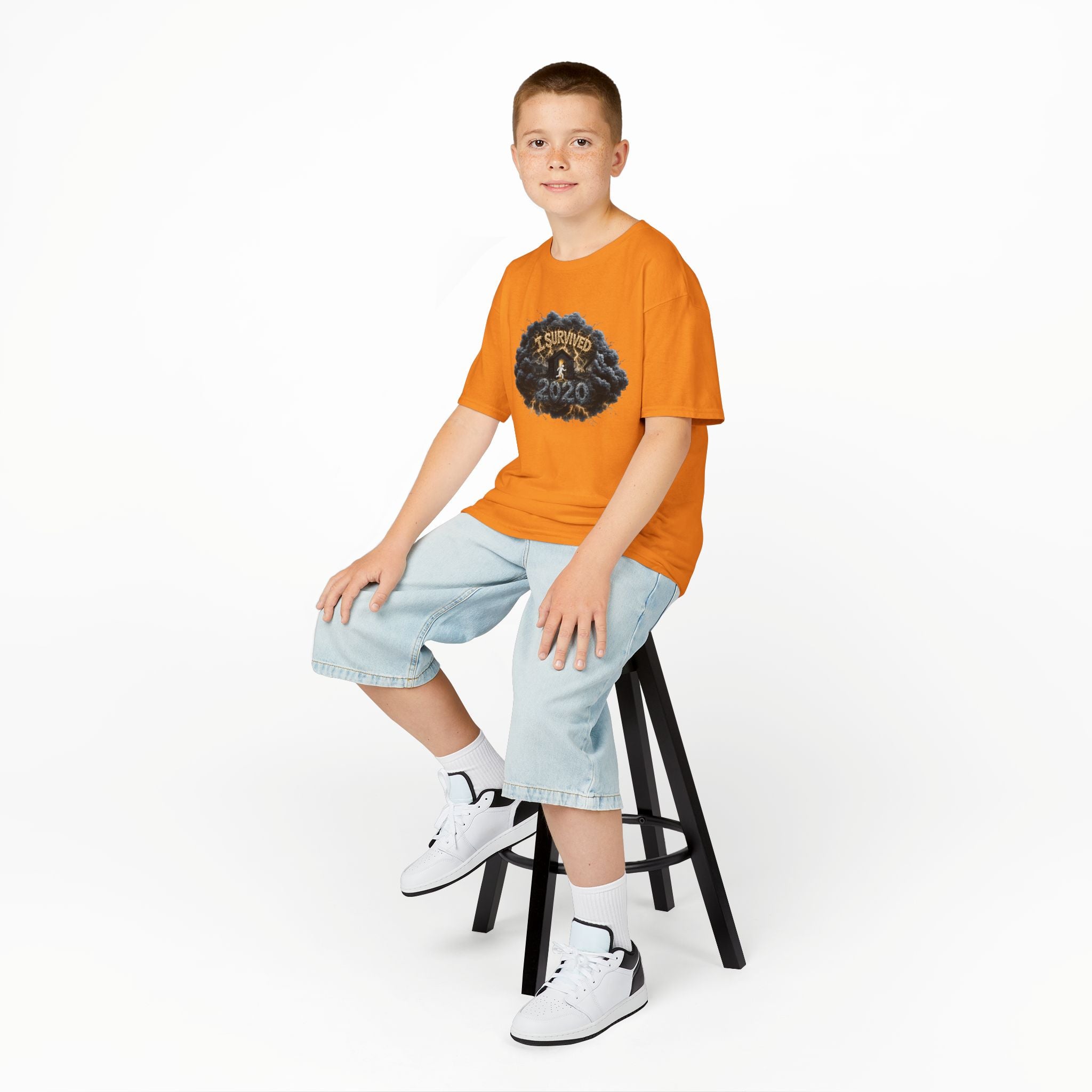I Survived 2020 — Director's Cut Original Design Teaser Tee | Season 1 Premiere Drop Kids Heavy Cotton™ Tee