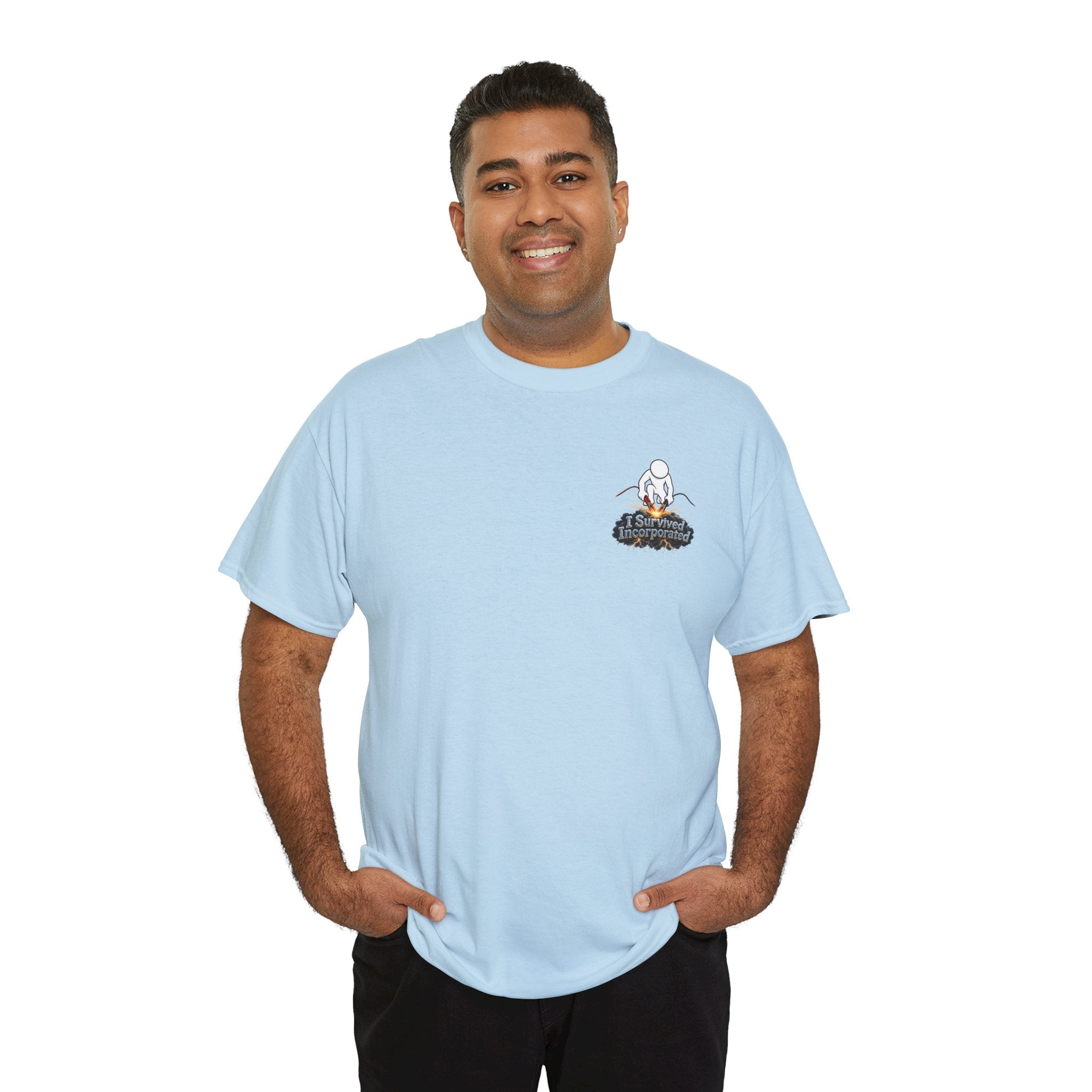 I Survived 2020 — "Please Stand By" Test Pattern Tee Summer Premier Unisex Heavy Cotton Tee
