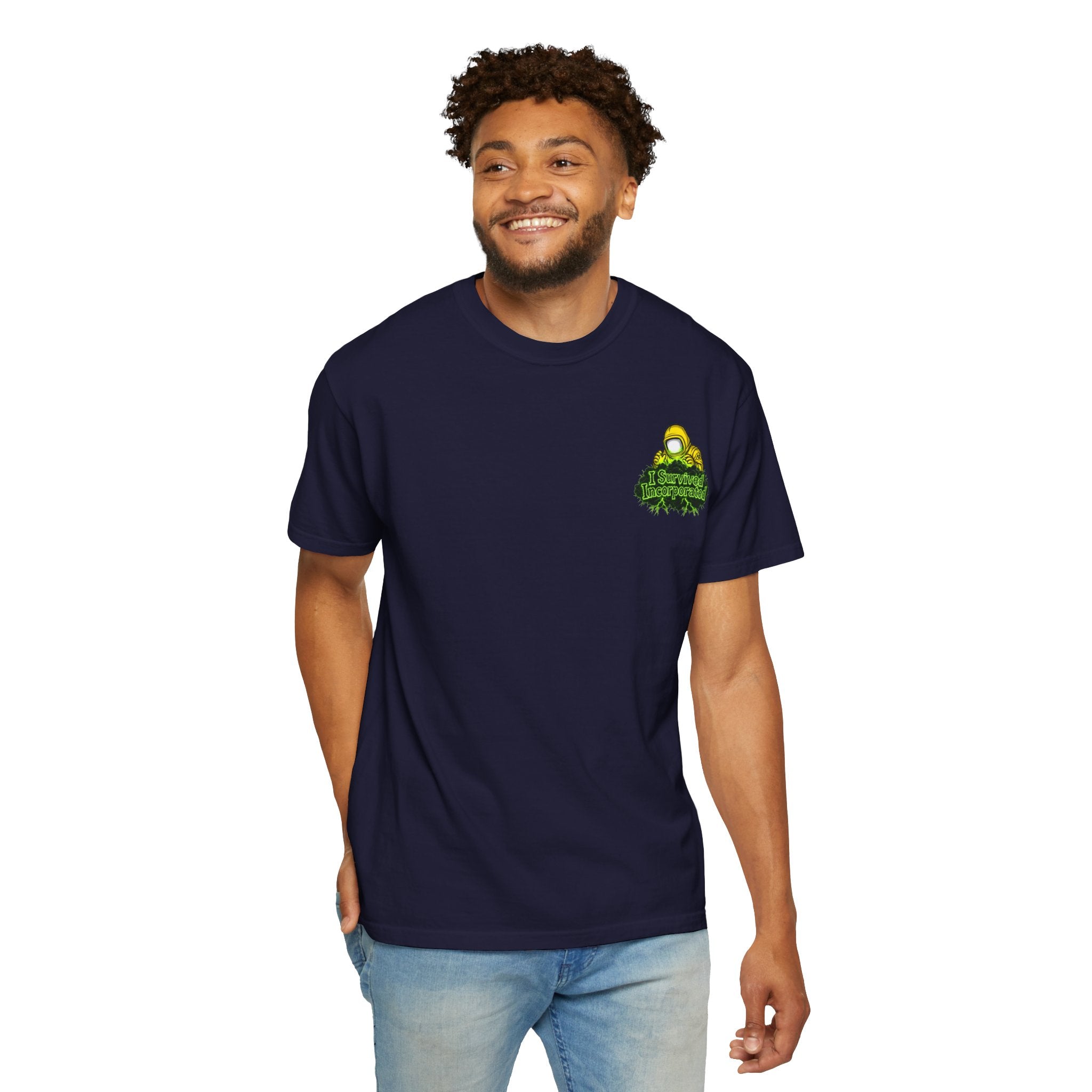 I Survived 2020 — "Please Stand By" Test Pattern Toxic Signal Tee Summer Premiere Unisex Garment-Dyed T-shirt