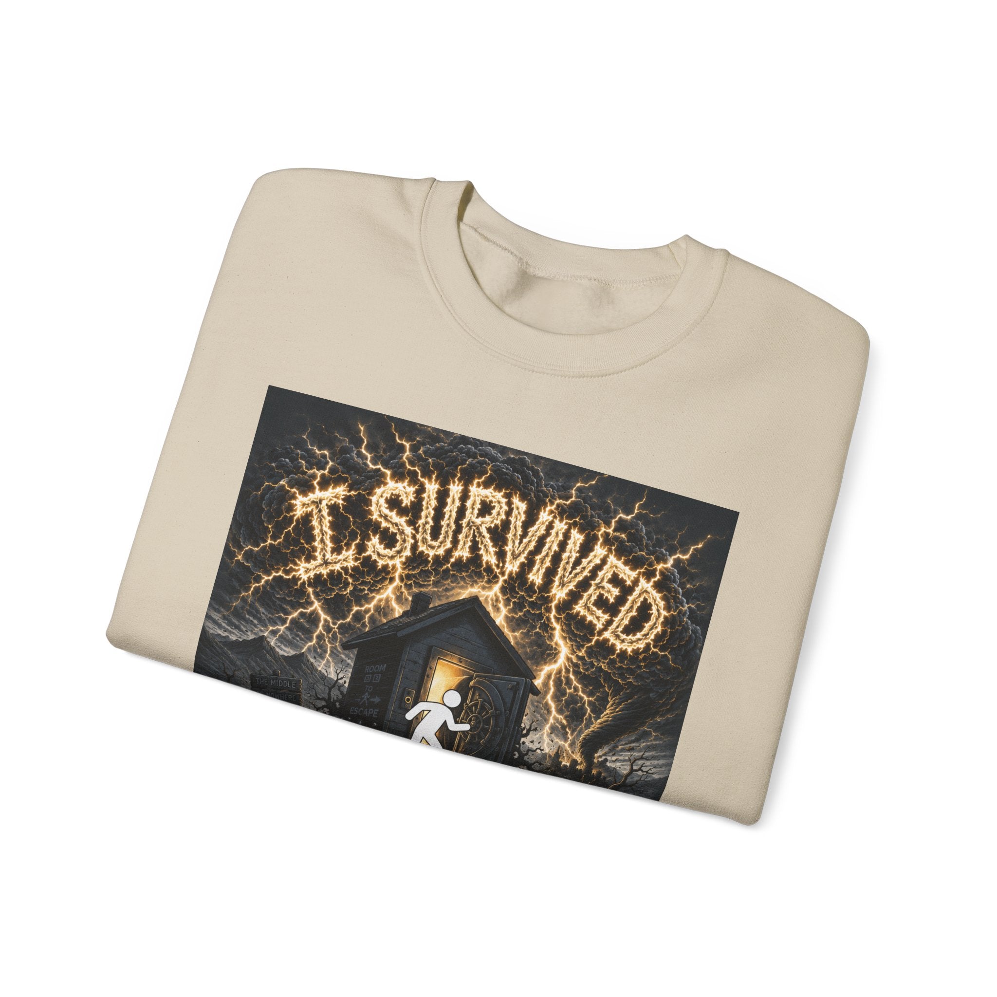 I Survived 2020 — Original Design Teaser Tee | Season 1 Premiere Drop Unisex Heavy Blend™ Crewneck Sweatshirt