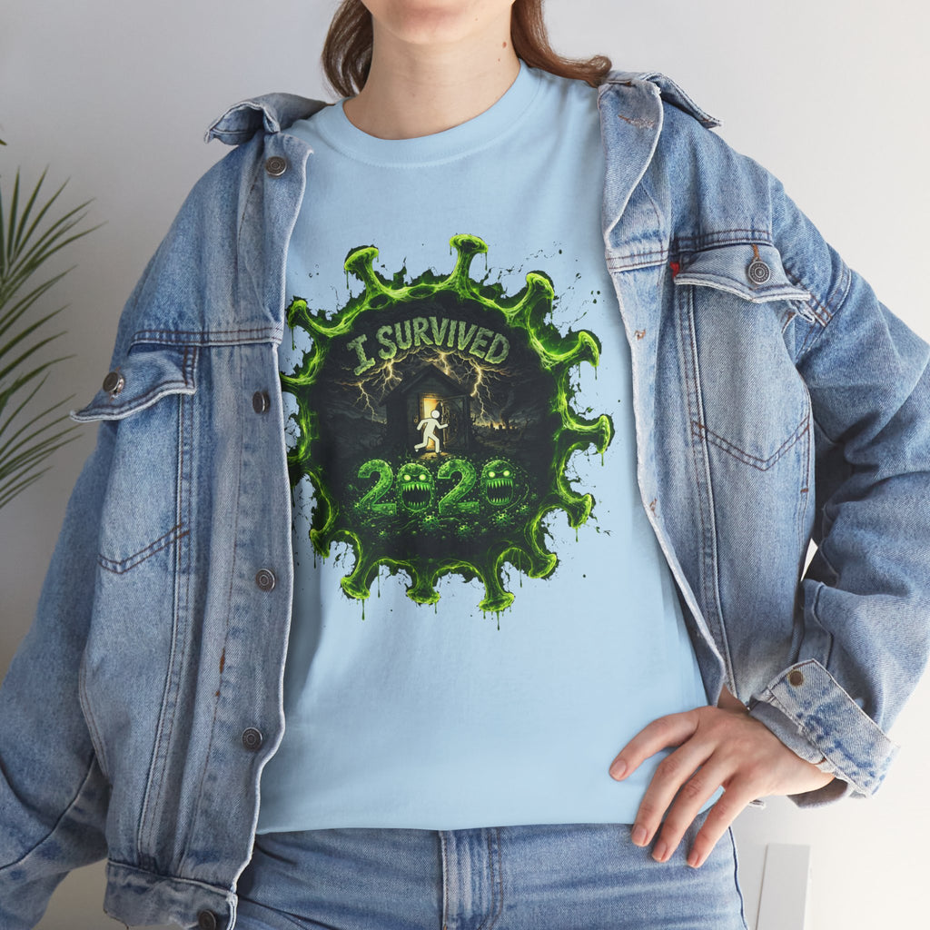 I Survived 2020 — Director's Cut S1:E1 "COVID-19: The Coronavirus" | Pandemic Edition Unisex Heavy Cotton Tee