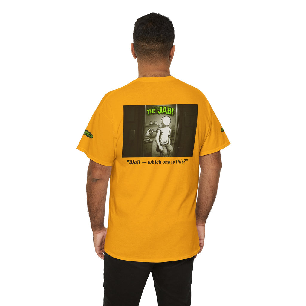 I Survived 2020 — PANDEMIC S1:E3: Director's Cut Special Edition "The Jab!" Unisex Heavy Cotton Tee