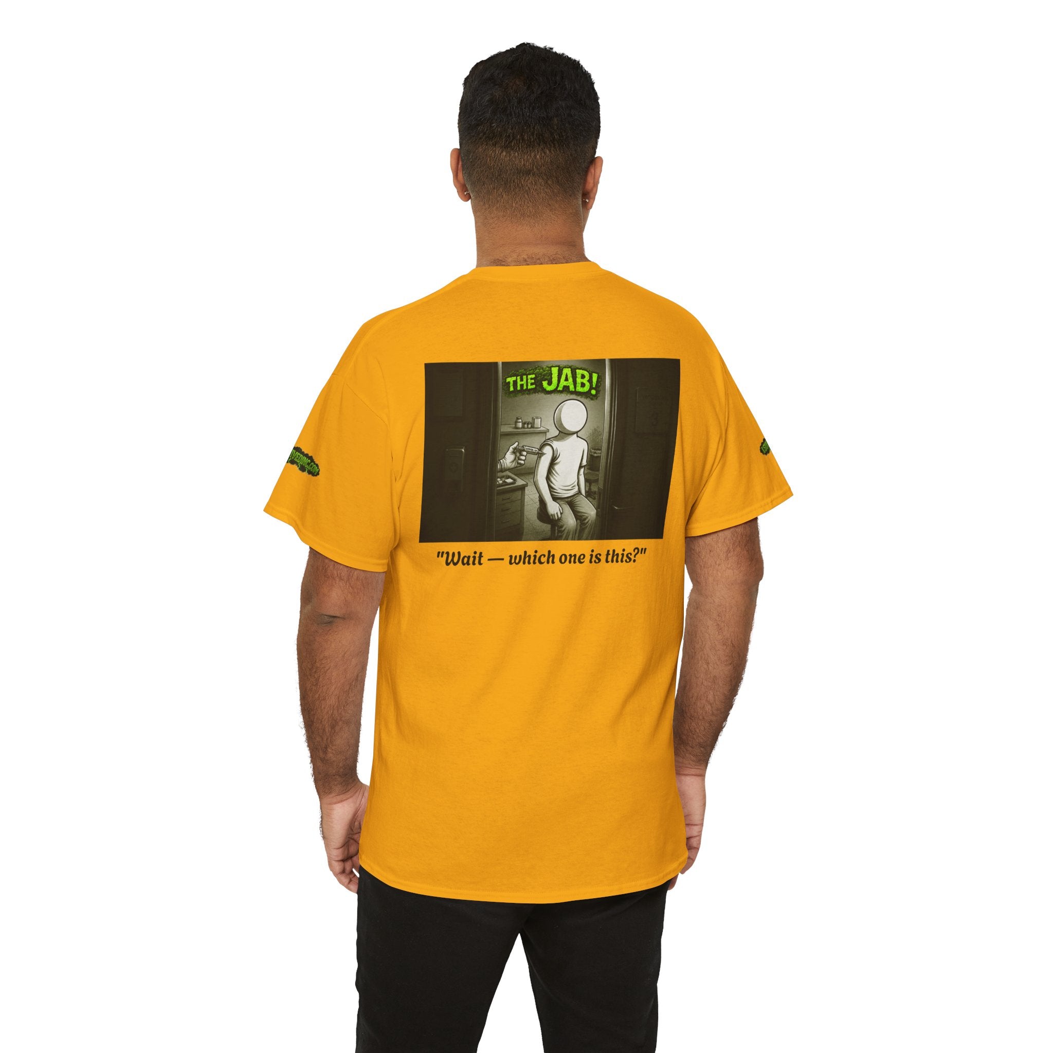 I Survived 2020 — PANDEMIC S1:E3: Director's Cut Special Edition "The Jab!" Unisex Heavy Cotton Tee