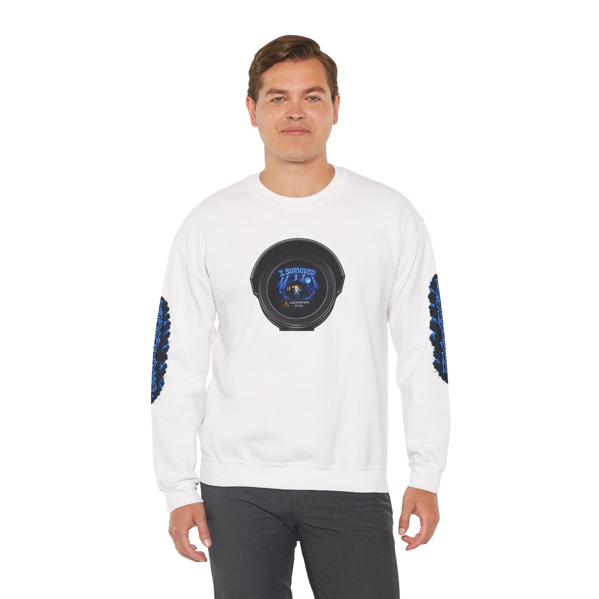 I Survived 2020 —  LOCKDOWN S3:E1: Director's Cut Special Edition "Quarantine" Unisex Heavy Blend™ Crewneck Sweatshirt