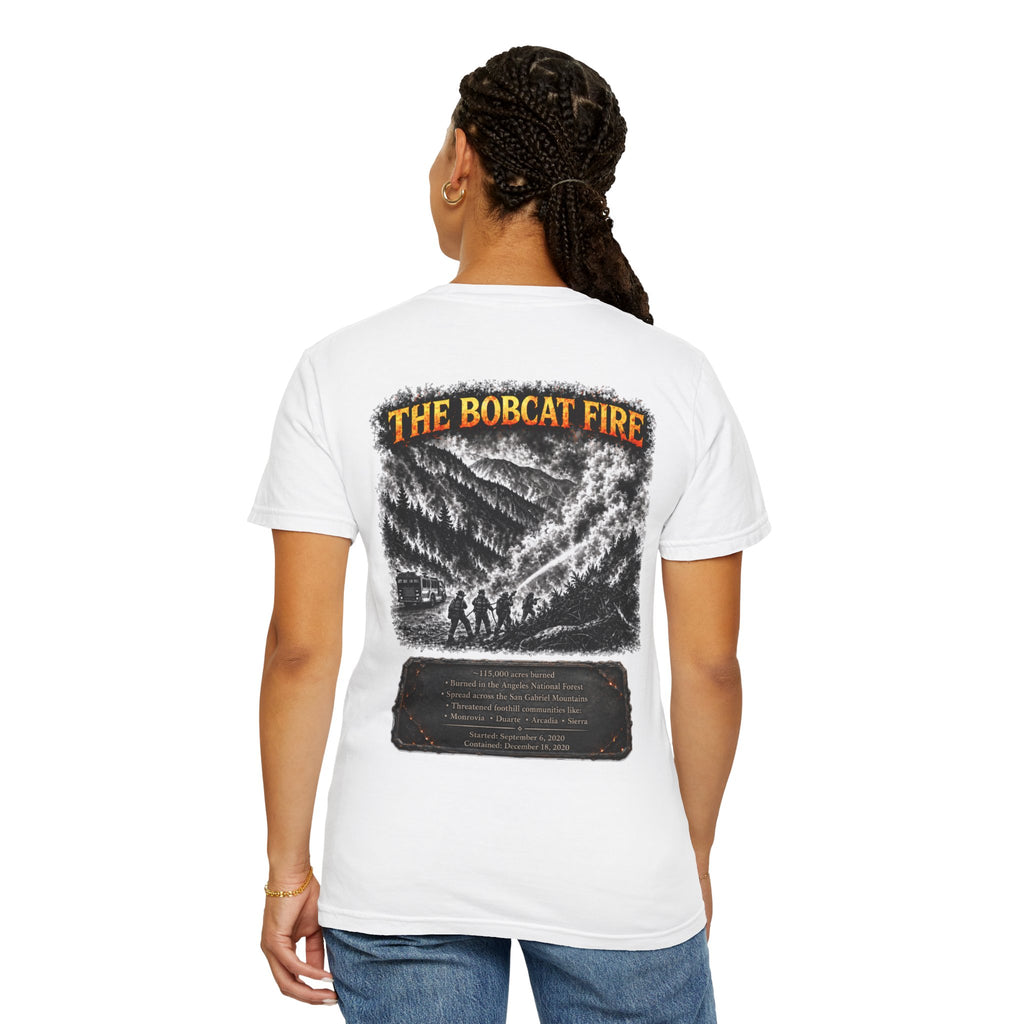 I Survived 2020 — Director's Cut S2:E2 "The Bobcat Fire" | Wildfire Edition Memorial Unisex Garment-Dyed T-shirt