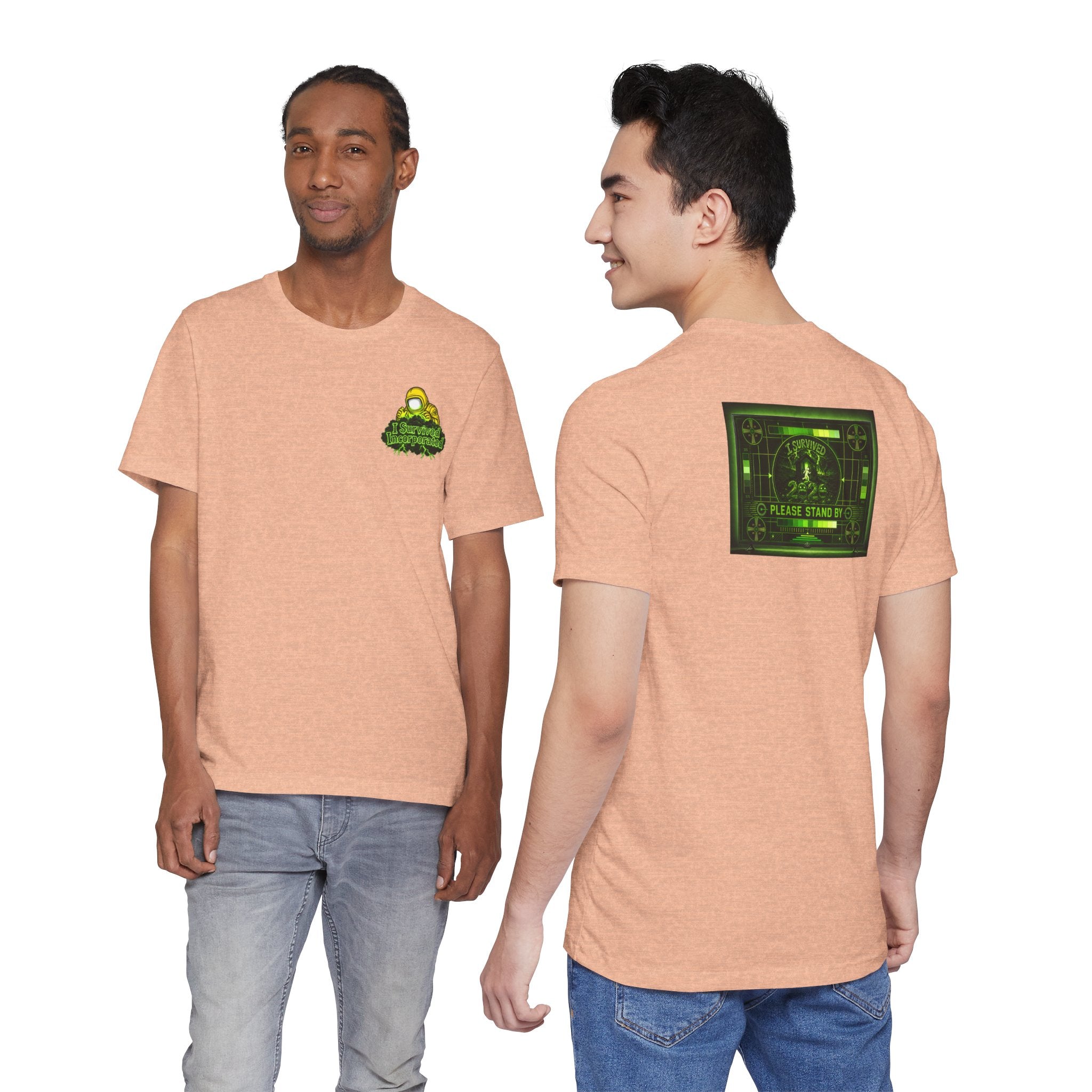 I Survived 2020 — "Please Stand By" Test Pattern Toxic Signal Tee Summer Premiere Unisex Jersey Short Sleeve Tee