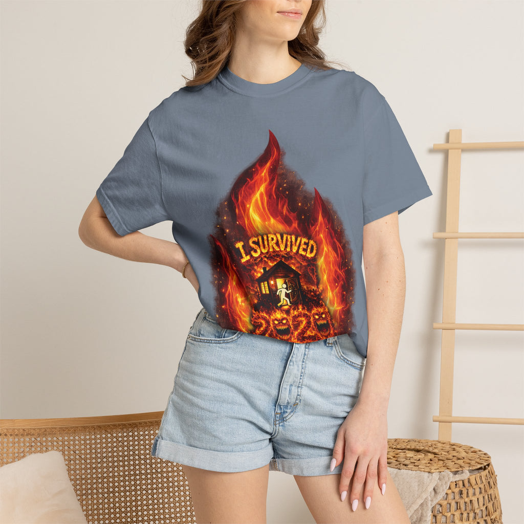I Survived 2020 — Director's Cut S2:E4 "Western U.S. Wildfire Season" | Mid-Season Finale Pt. 1 | Wildfire Edition Memorial Unisex Garment-Dyed T-shirt