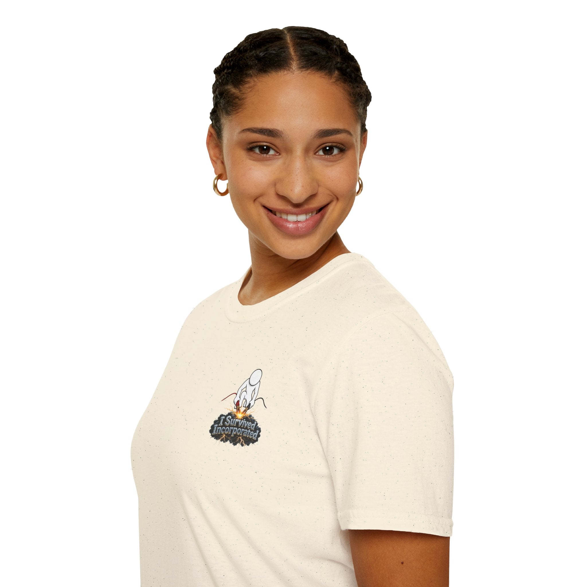 I Survived 2020 — "Please Stand By" Test Pattern Tee Summer Premier Unisex Softstyle T-Shirt