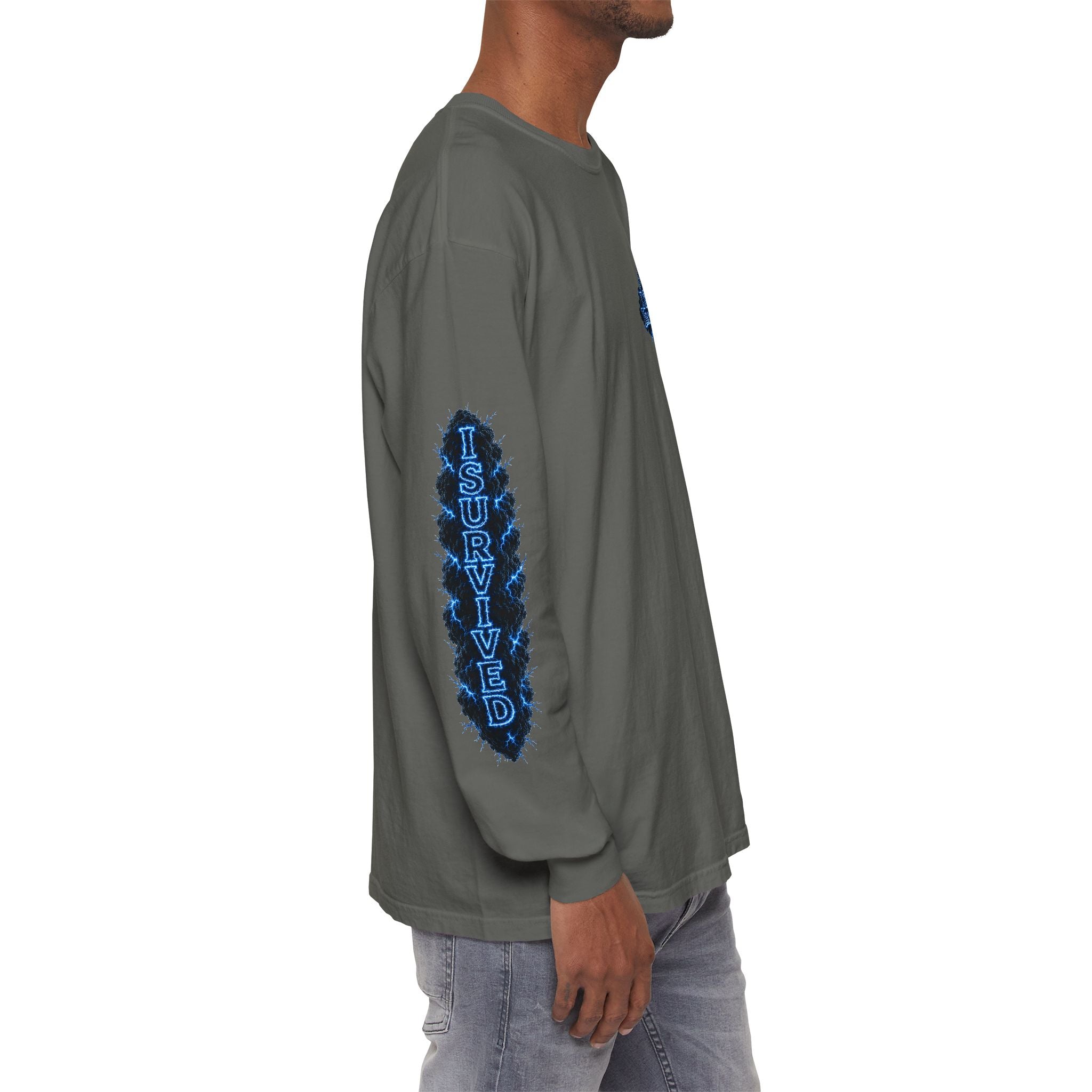 I Survived 2020 — "Please Stand By" Test Pattern Tee Lockdown Special Edition Summer Exclusive Unisex Garment-Dyed Long Sleeve T-Shirt
