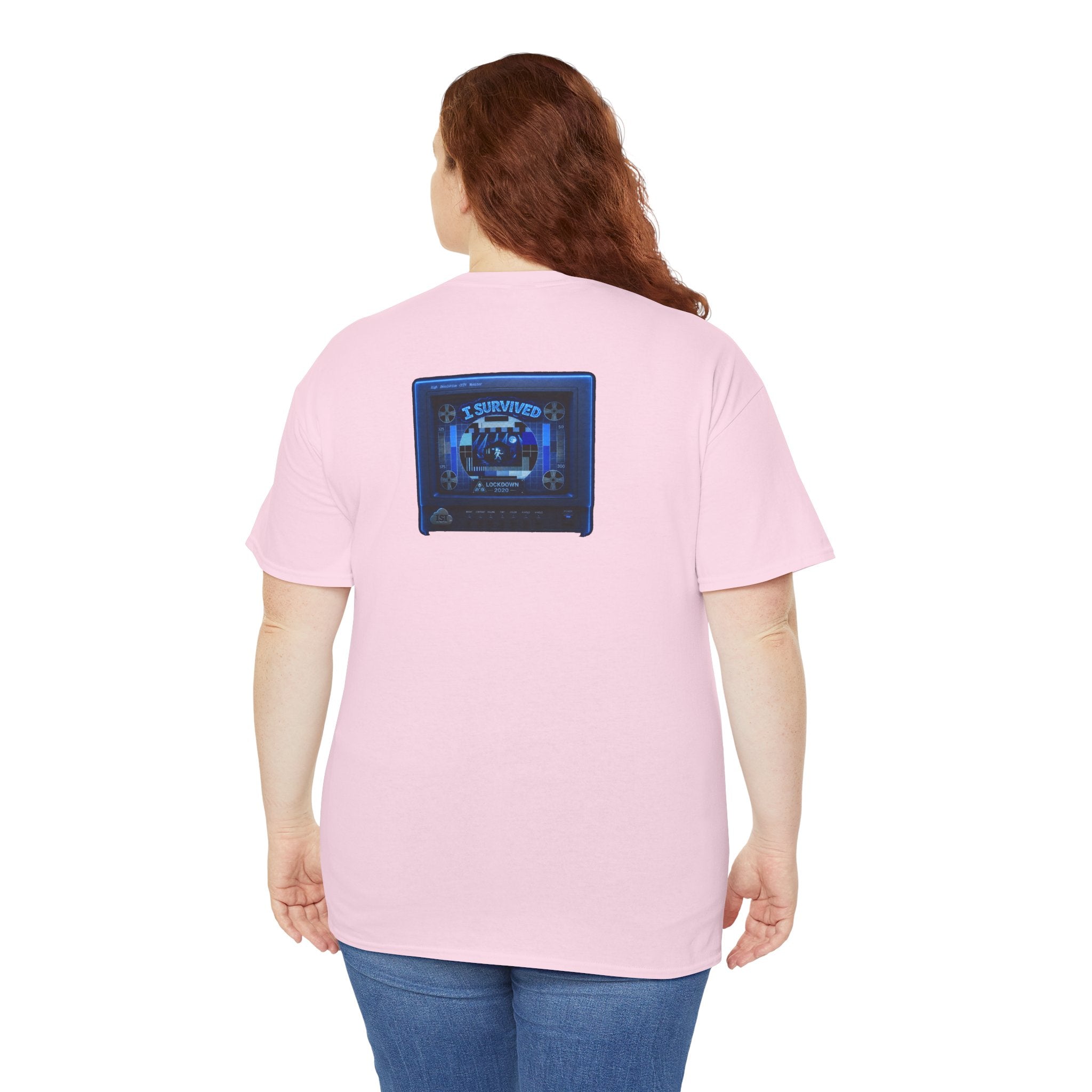 I Survived 2020 — "Please Stand By" Test Pattern Tee Lockdown Surveillance Edition Summer Exclusive Unisex Heavy Cotton Tee