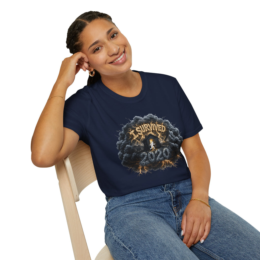 I Survived 2020 — Director's Cut Original Design Teaser Tee | Season 1 Premiere Drop Unisex Softstyle T-Shirt