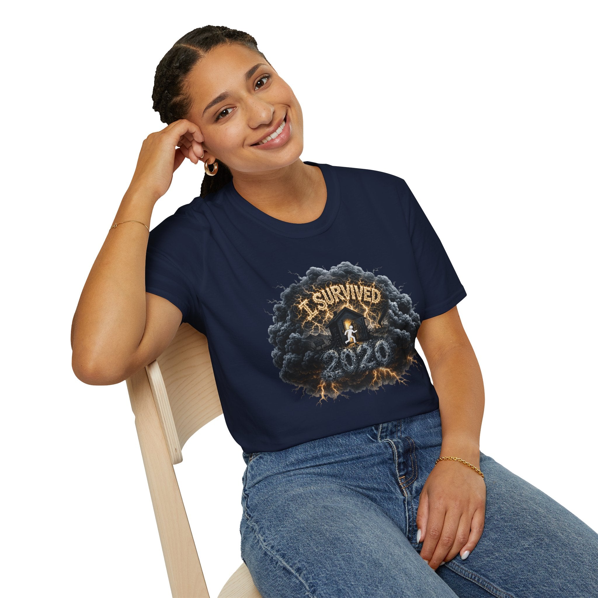 I Survived 2020 — Director's Cut Original Design Teaser Tee | Season 1 Premiere Drop Unisex Softstyle T-Shirt