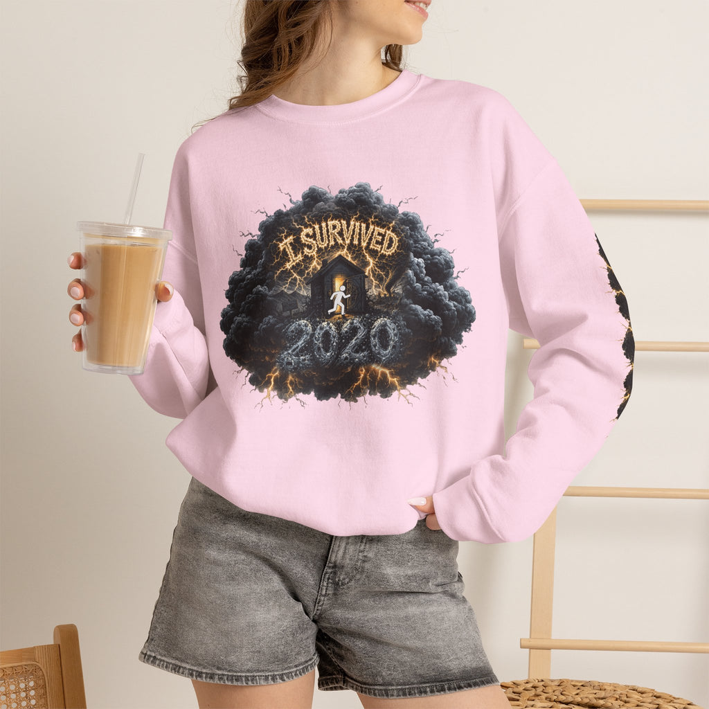 I Survived 2020 — Director's Cut Original Design Teaser Tee | Season 1 Premiere Drop Unisex Heavy Blend™ Crewneck Sweatshirt (SPECIAL EDITION)