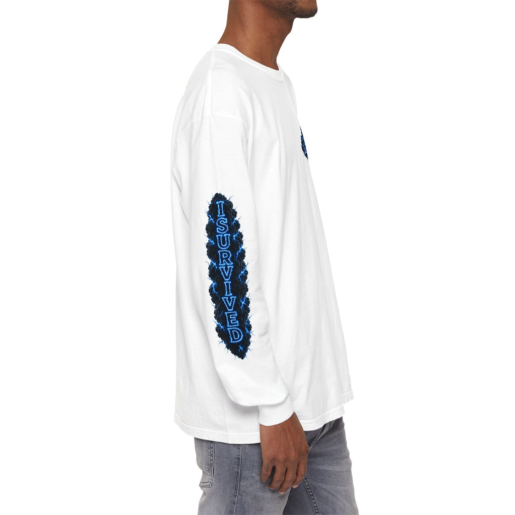 I Survived 2020 — "Please Stand By" Test Pattern Tee Lockdown Special Edition Summer Exclusive Unisex Garment-Dyed Long Sleeve T-Shirt