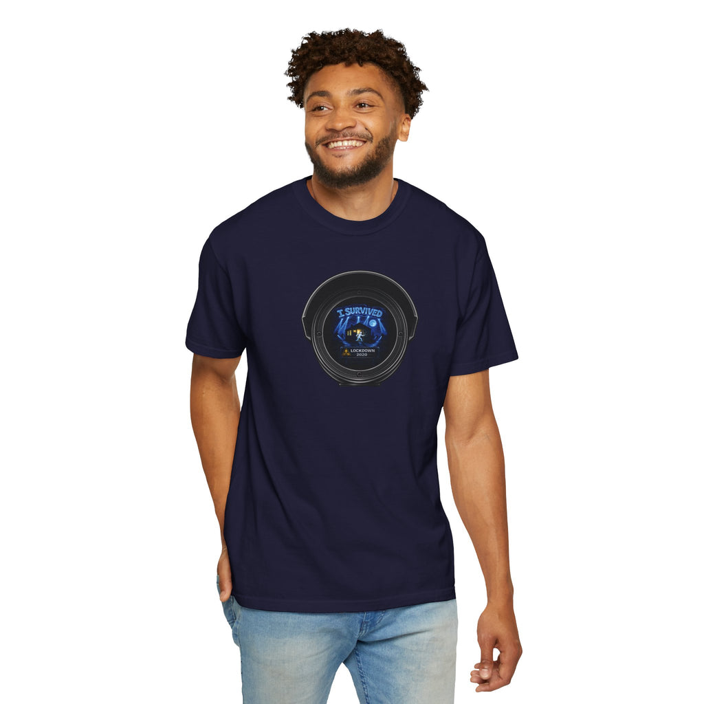 I Survived 2020 —  LOCKDOWN S3:E3: Director's Cut "Remote Schooling" Unisex Garment-Dyed T-shirt
