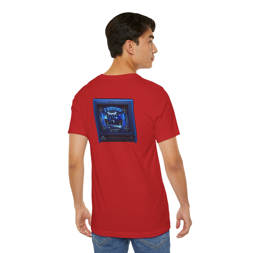 I Survived 2020 — "Please Stand By" Test Pattern Tee Lockdown Summer Exclusive Unisex Jersey Short Sleeve Tee