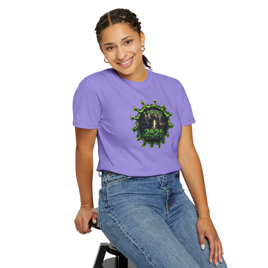 I Survived 2020 — PANDEMIC S1:E3: Director's Cut "The Jab!" Unisex Garment-Dyed T-shirt