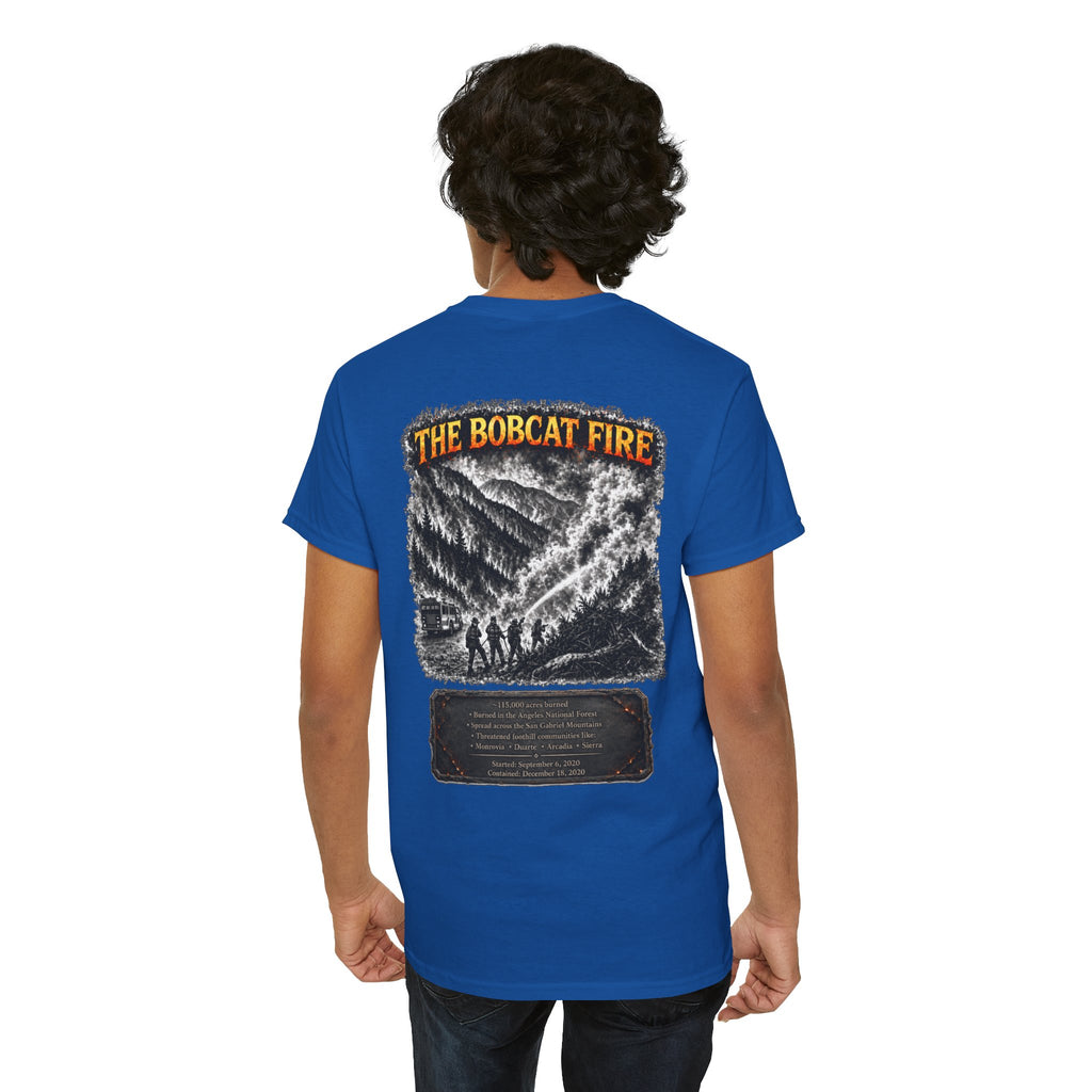 I Survived 2020 — WILDFIRES S2:E2: Director's Cut "The Bobcat Fire" Memorial Unisex Heavy Cotton Tee
