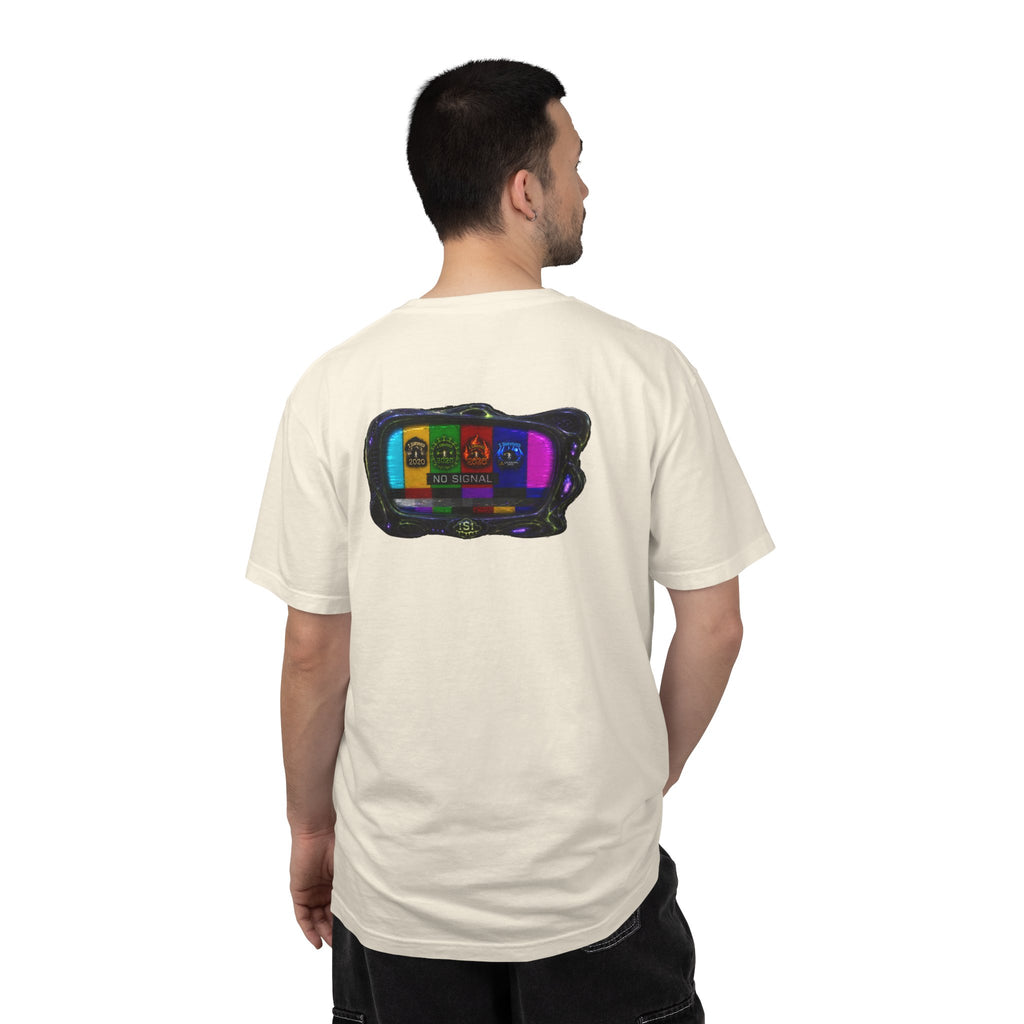 I Survived 2020 — "No Signal" Test Pattern Tee Alien Broadcast Finale Summer Premiere Unisex Garment-Dyed T-shirt