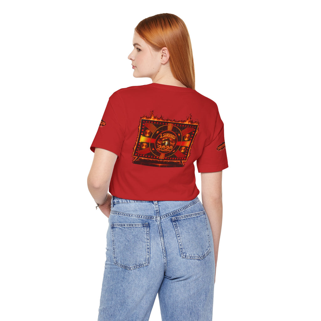 I Survived 2020 — "Please Stand By" Test Pattern Tee Wildfire Signal Special Edition Summer Premiere Unisex Jersey Short Sleeve Tee