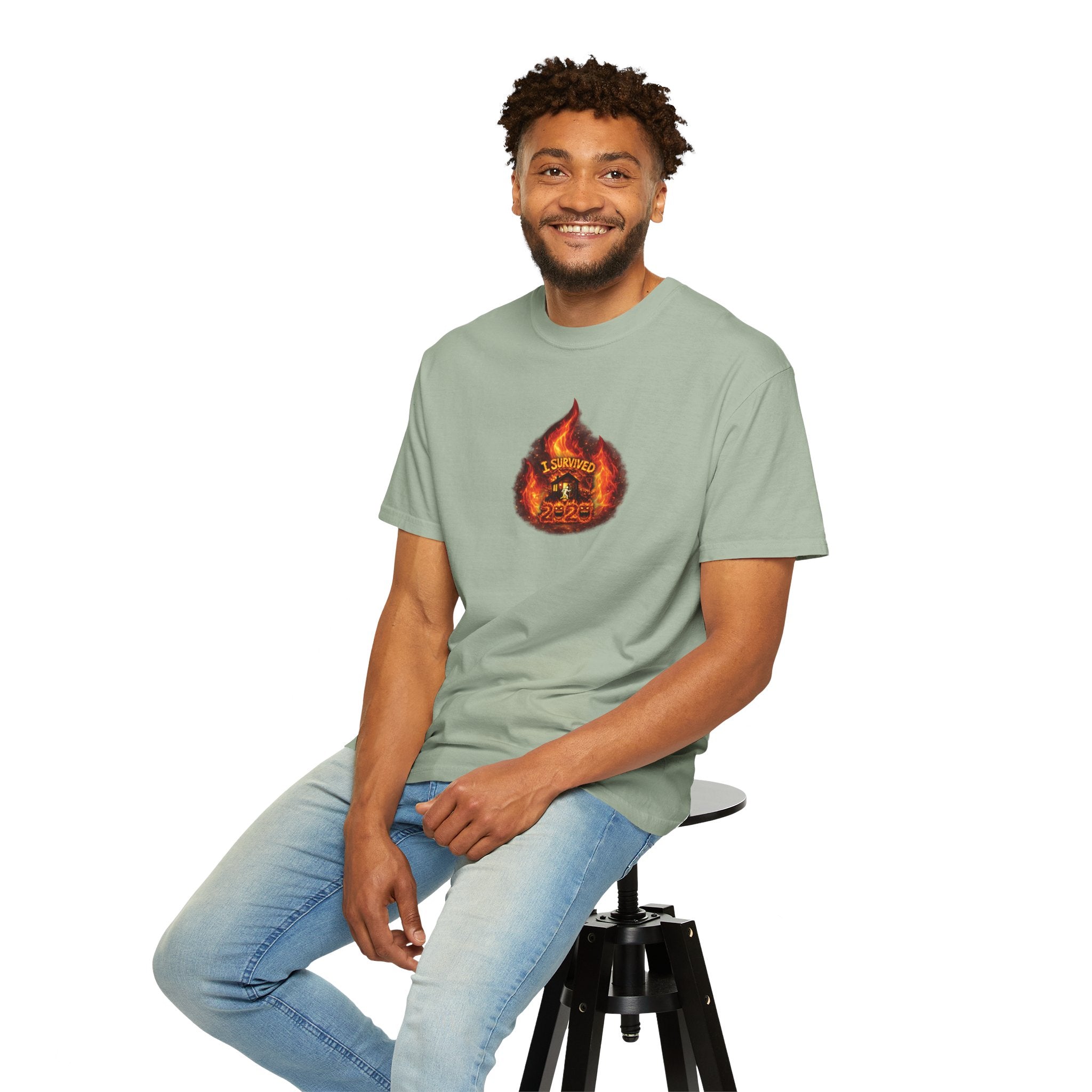 I Survived 2020 — WILDFIRES S2:E3: Director's Cut "The California Wildfires" Memorial Unisex Garment-Dyed T-shirt