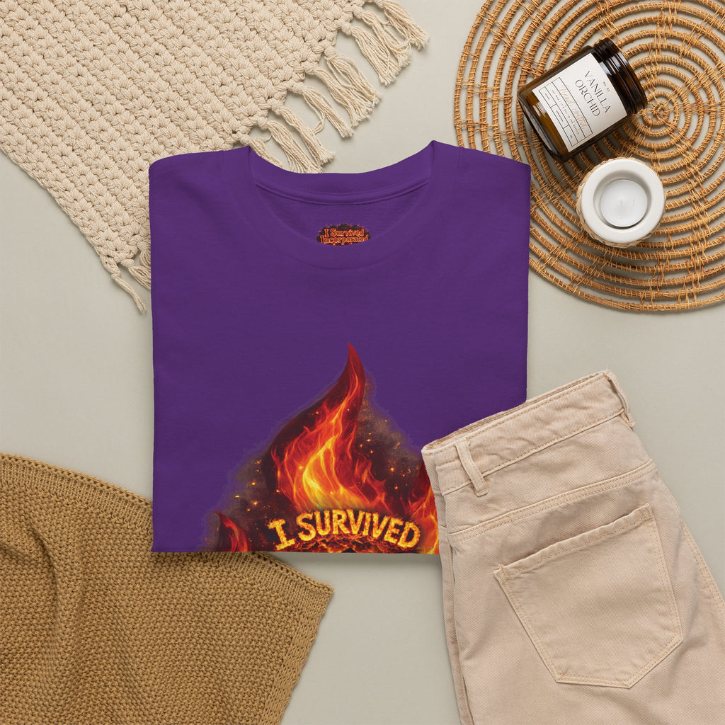 I Survived 2020 — Director's Cut S2:E3 "The California Wildfires" | Wildfire Edition Memorial Unisex Heavy Cotton Tee (SPECIAL EDITION)
