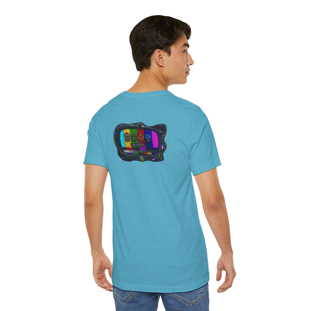 I Survived 2020 — "No Signal" Test Pattern Tee Alien Broadcast Finale Summer Premiere Unisex Jersey Short Sleeve Tee