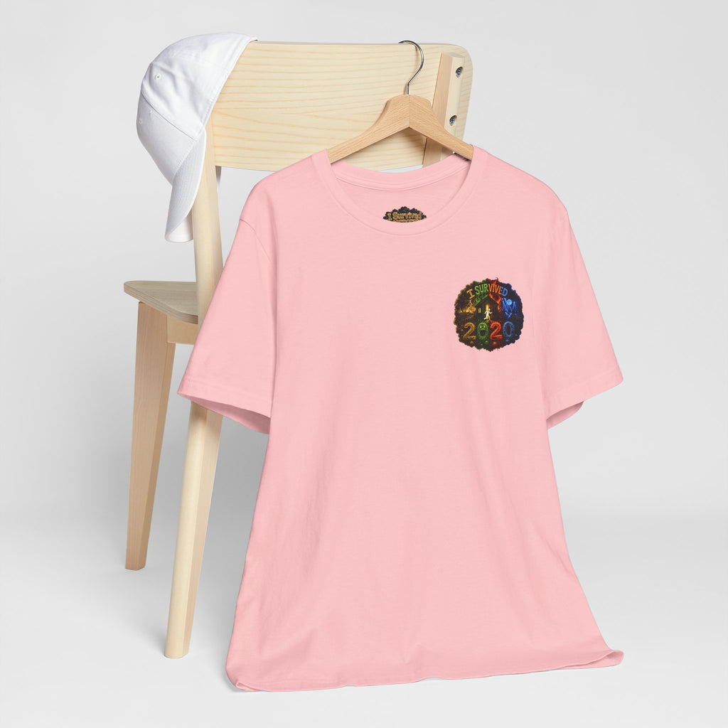I Survived 2020 — "No Signal" Test Pattern Tee Alien Broadcast Finale Summer Premiere Unisex Jersey Short Sleeve Tee
