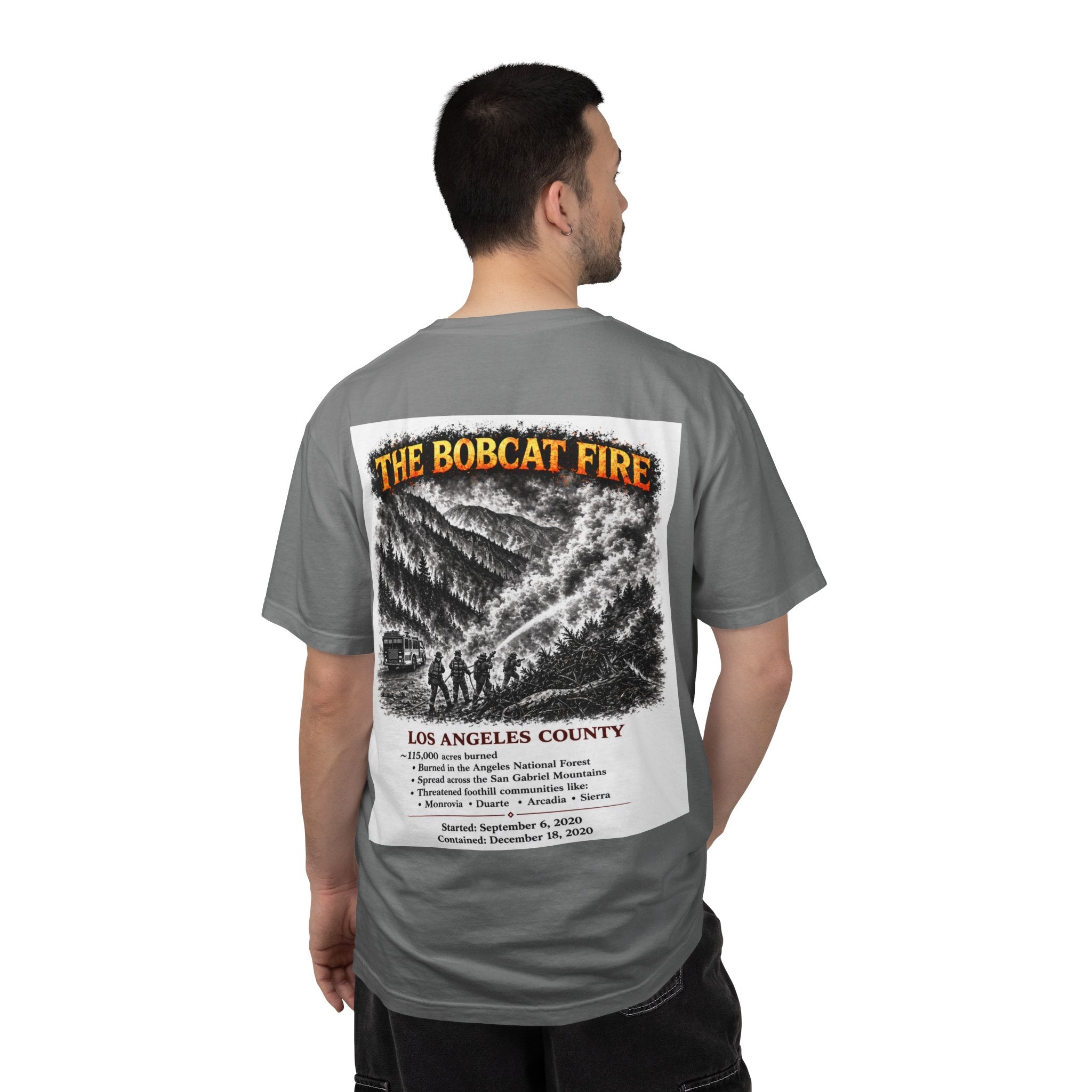 I Survived 2020 — S2:E2 "The Bobcat Fire" | Wildfire Edition Memorial Unisex Garment-Dyed T-shirt