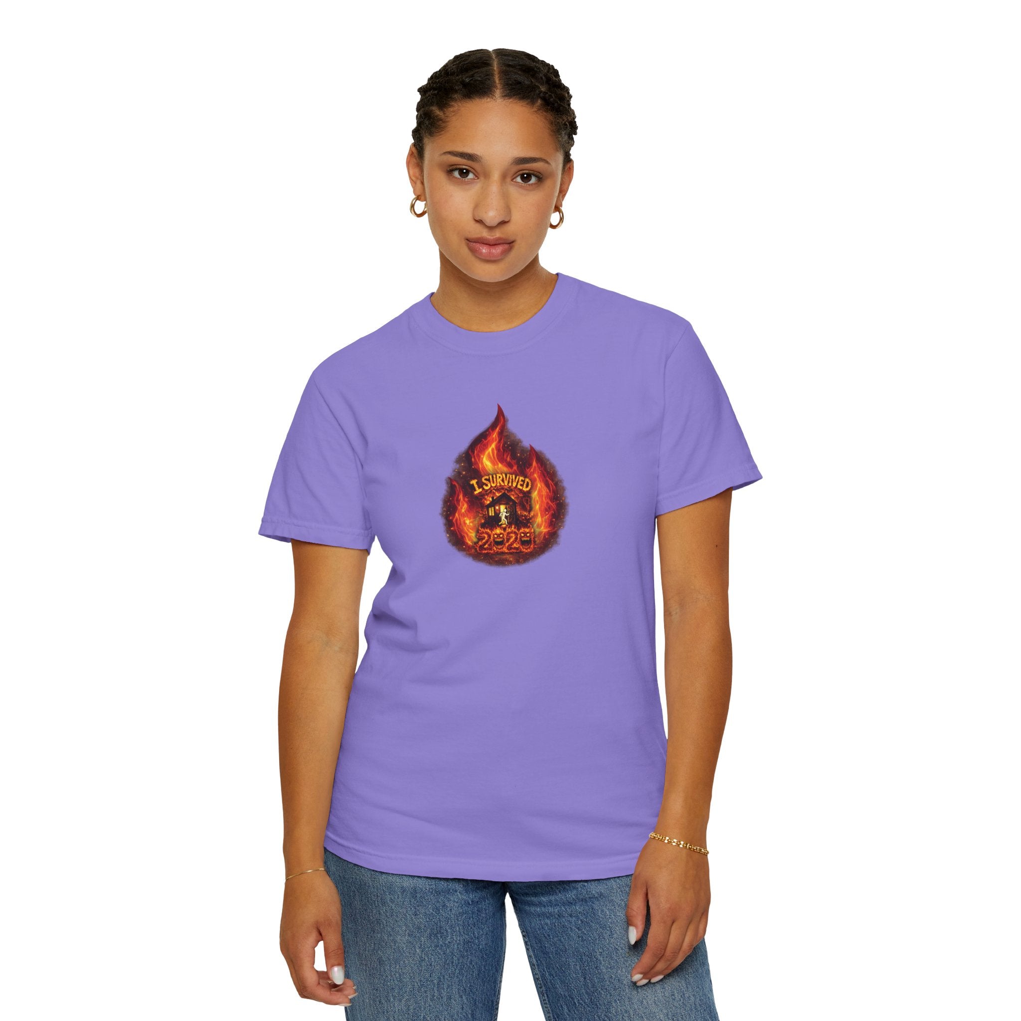 I Survived 2020 — WILDFIRES S2:E1: Director's Cut "Berry Creek" Memorial Unisex Garment-Dyed T-shirt