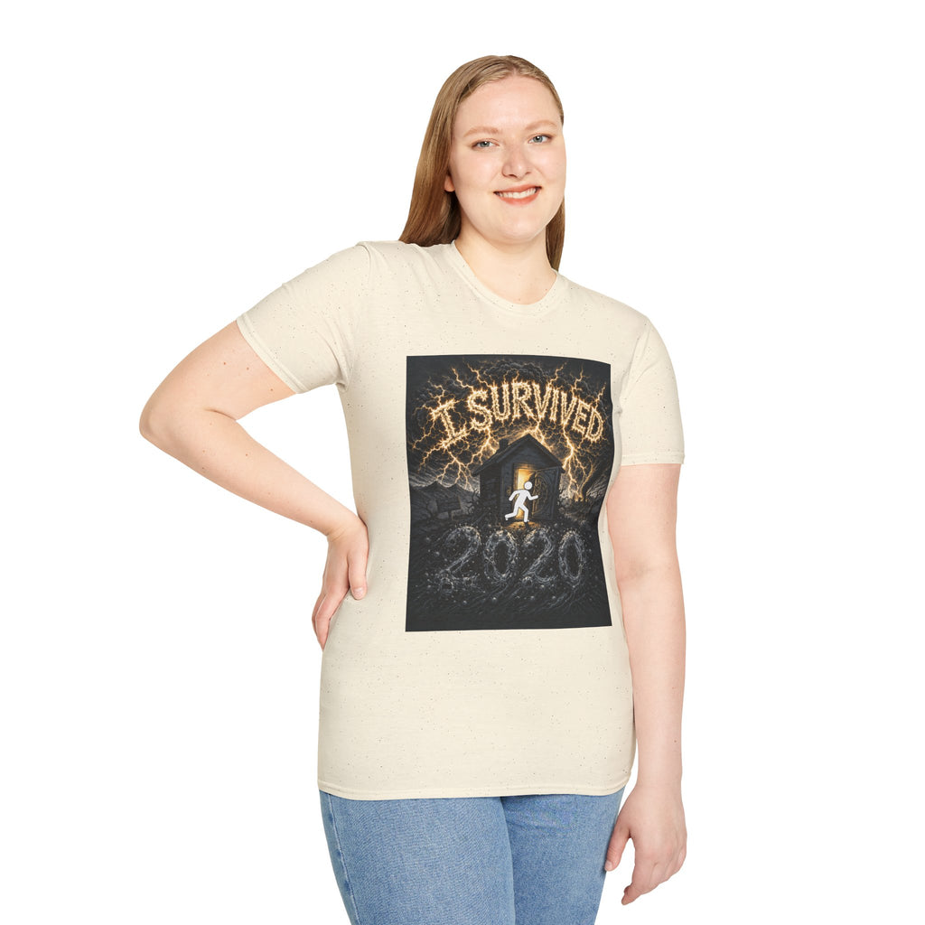 I Survived 2020 — Original Design Teaser Tee | Season 1 Premiere Drop Unisex Softstyle T-Shirt
