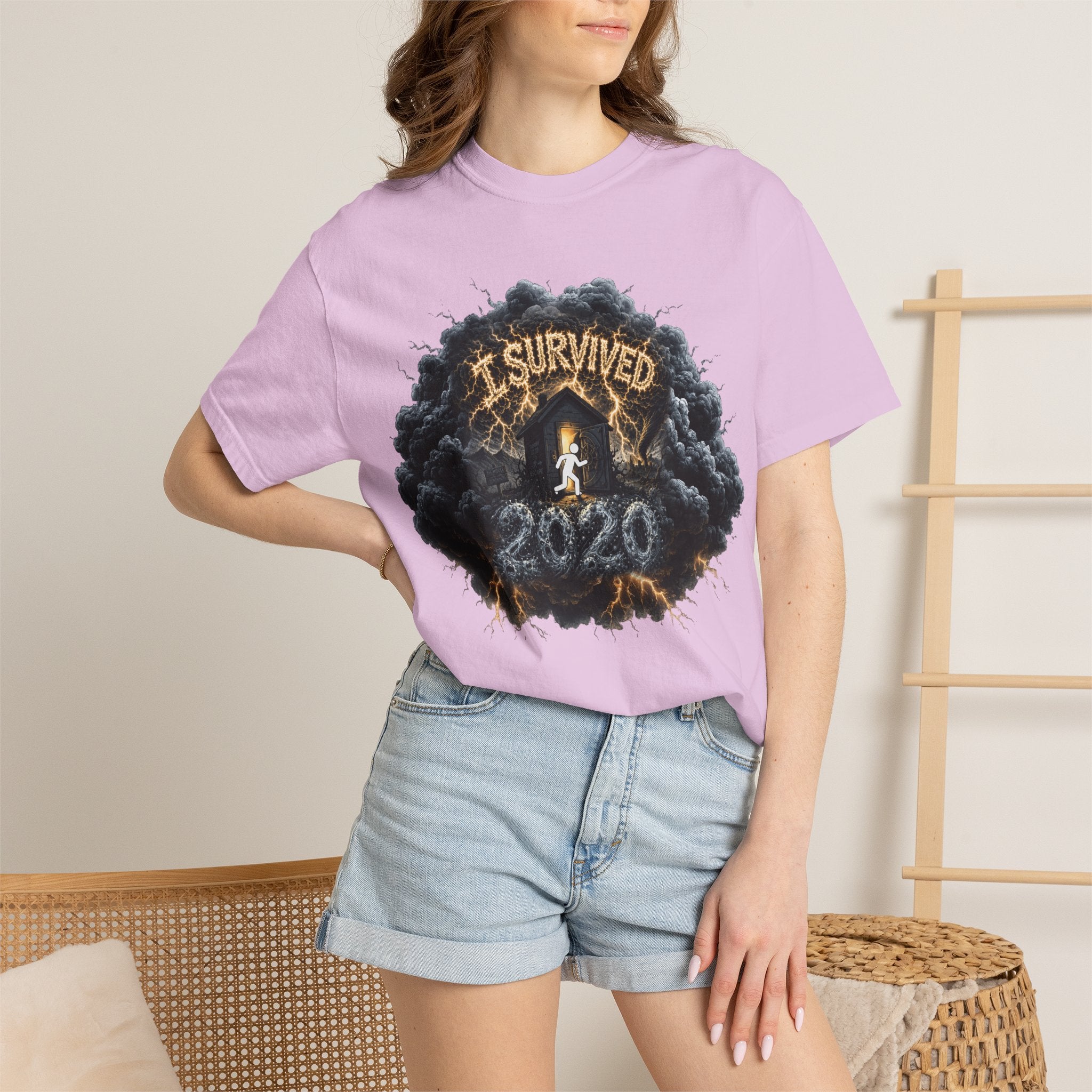 I Survived 2020 — Original Design Teaser Tee | Season 1 Premiere Drop Unisex Garment-Dyed T-shirt