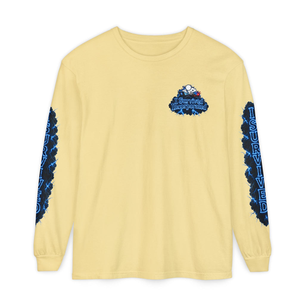 I Survived 2020 — "Please Stand By" Test Pattern Tee Lockdown Special Edition Summer Exclusive Unisex Garment-Dyed Long Sleeve T-Shirt