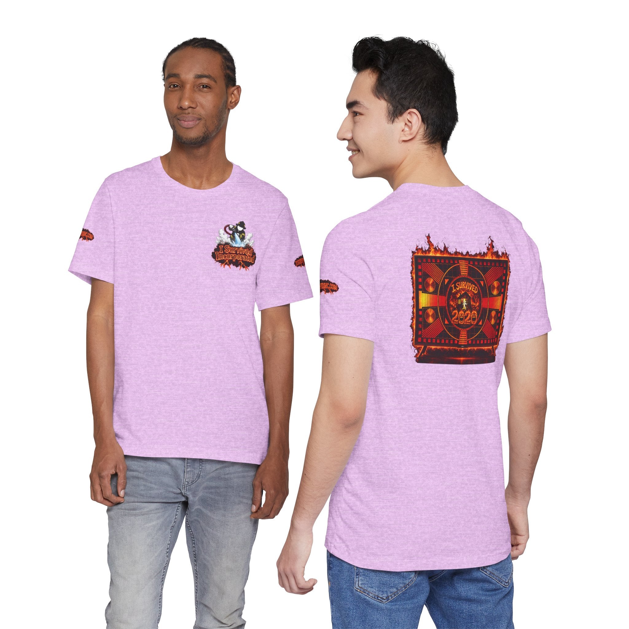 I Survived 2020 — "Please Stand By" Test Pattern Tee Wildfire Signal Special Edition Summer Premiere Unisex Jersey Short Sleeve Tee