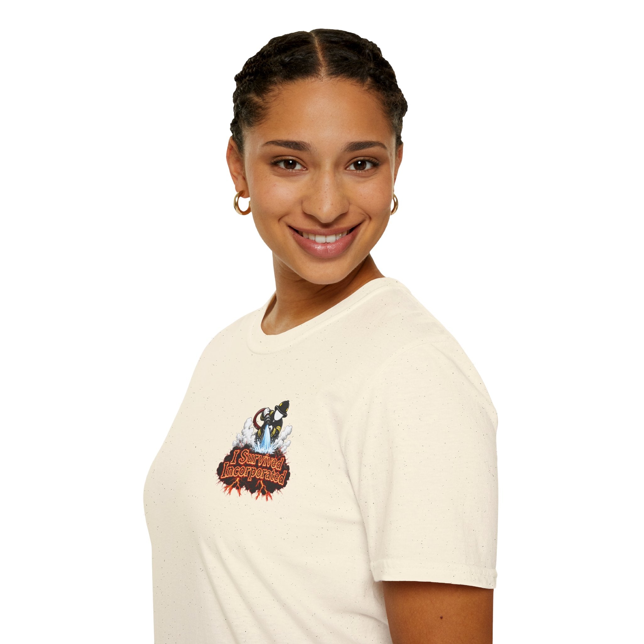 I Survived 2020 — "Please Stand By" Test Pattern Tee Wildfire Signal Edition Summer Premiere Unisex Softstyle T-Shirt