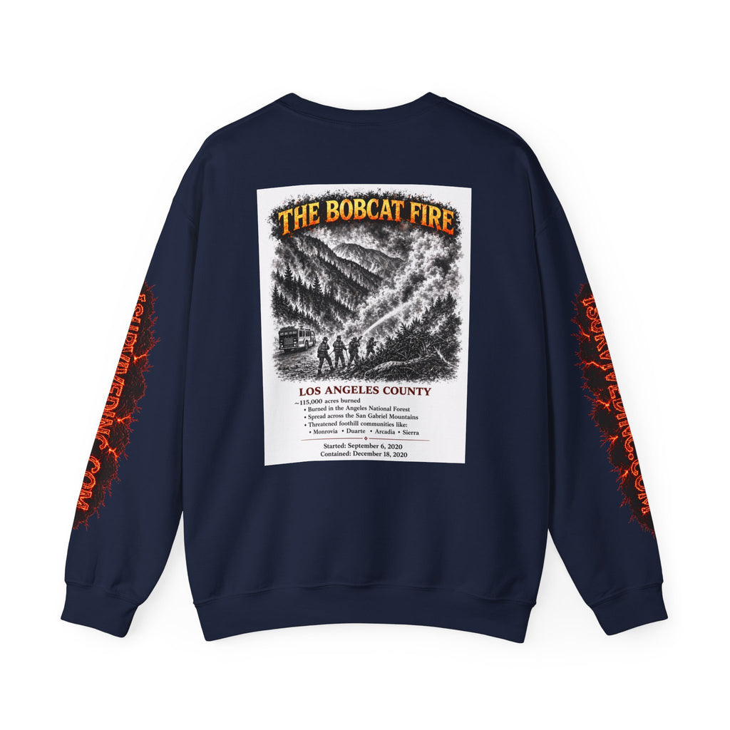 I Survived 2020 — S2:E2 "The Bobcat Fire" | Wildfire Edition Memorial Unisex Heavy Blend™ Crewneck Sweatshirt