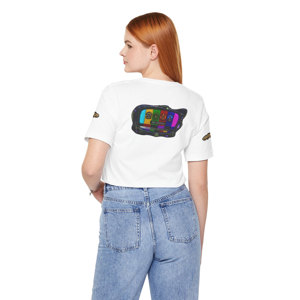I Survived 2020 — "No Signal" Test Pattern Tee Alien Broadcast Finale Summer Premiere Unisex Jersey Short Sleeve Tee