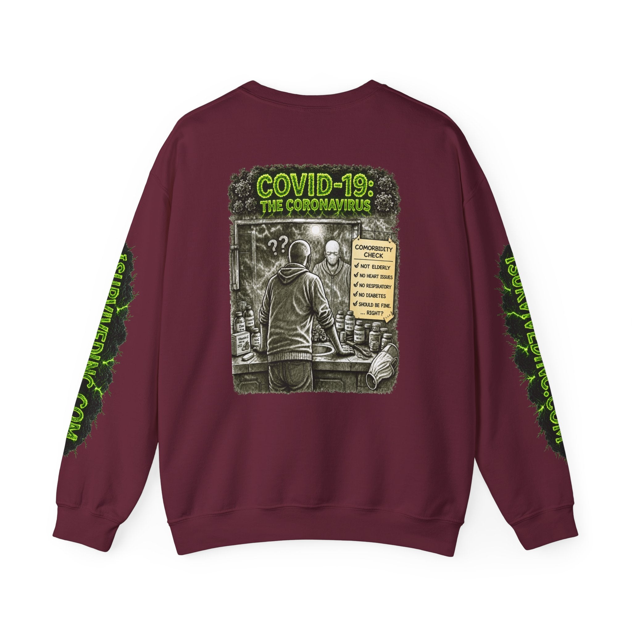 I Survived 2020 — PANDEMIC S1:E1: "COVID-19: The Coronavirus" Unisex Heavy Blend™ Crewneck Sweatshirt