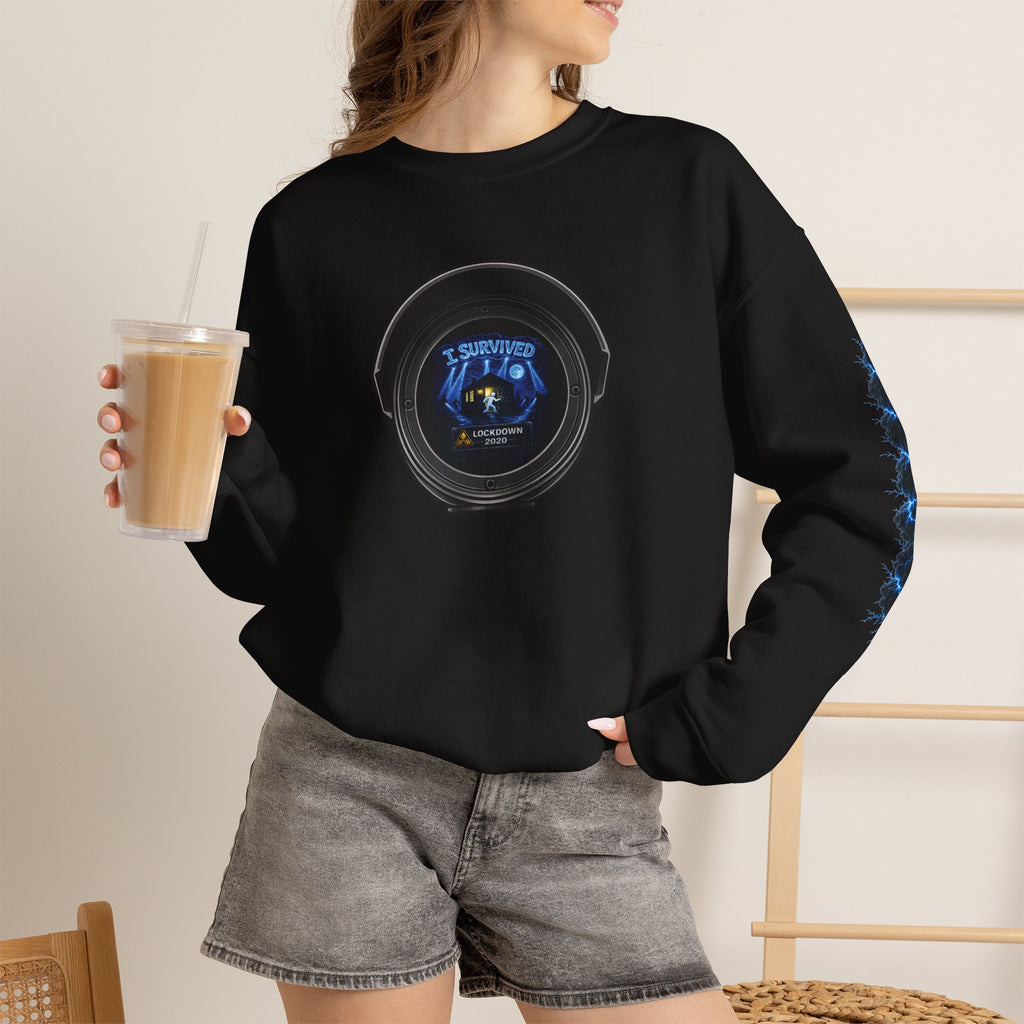 I Survived 2020 — LOCKDOWN S3:E3: Director's Cut Special Edition "Remote Schooling" Unisex Heavy Blend™ Crewneck Sweatshirt