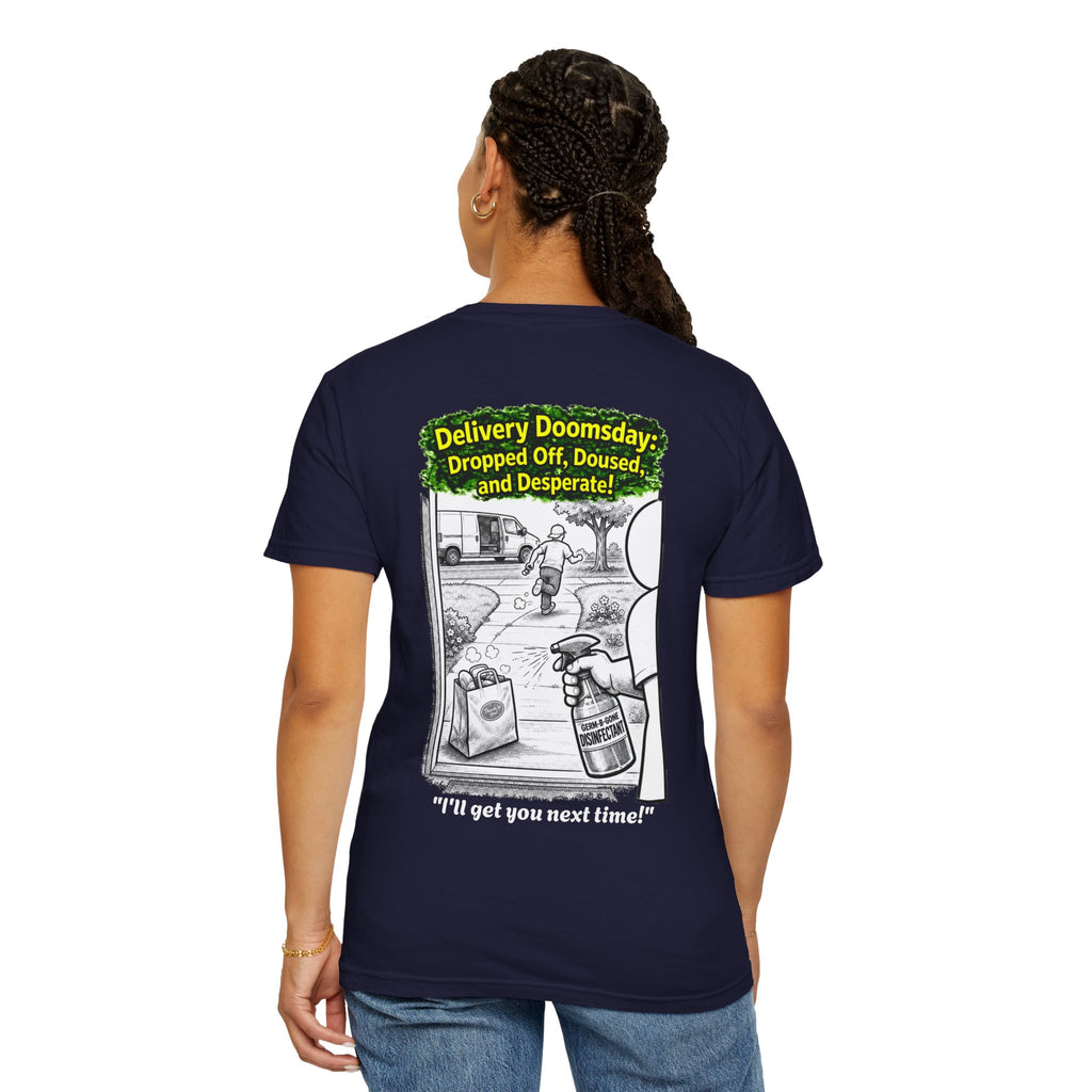 Sobreviví al 2020 — T1:E5 "Apocalipsis de Entregas" | Camiseta unisex teñida de edición Pandemia