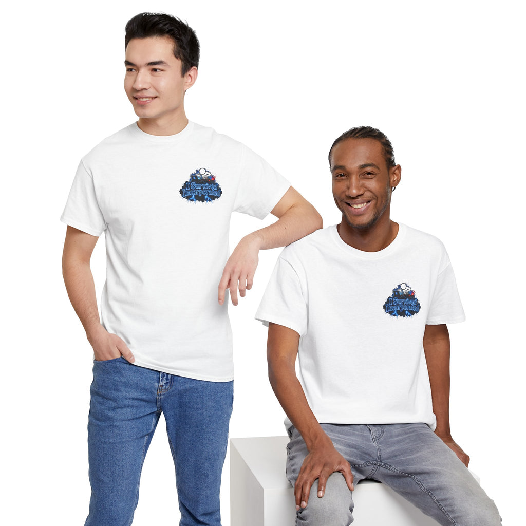I Survived 2020 — "Please Stand By" Test Pattern Tee Lockdown Surveillance Edition Summer Exclusive Unisex Heavy Cotton Tee